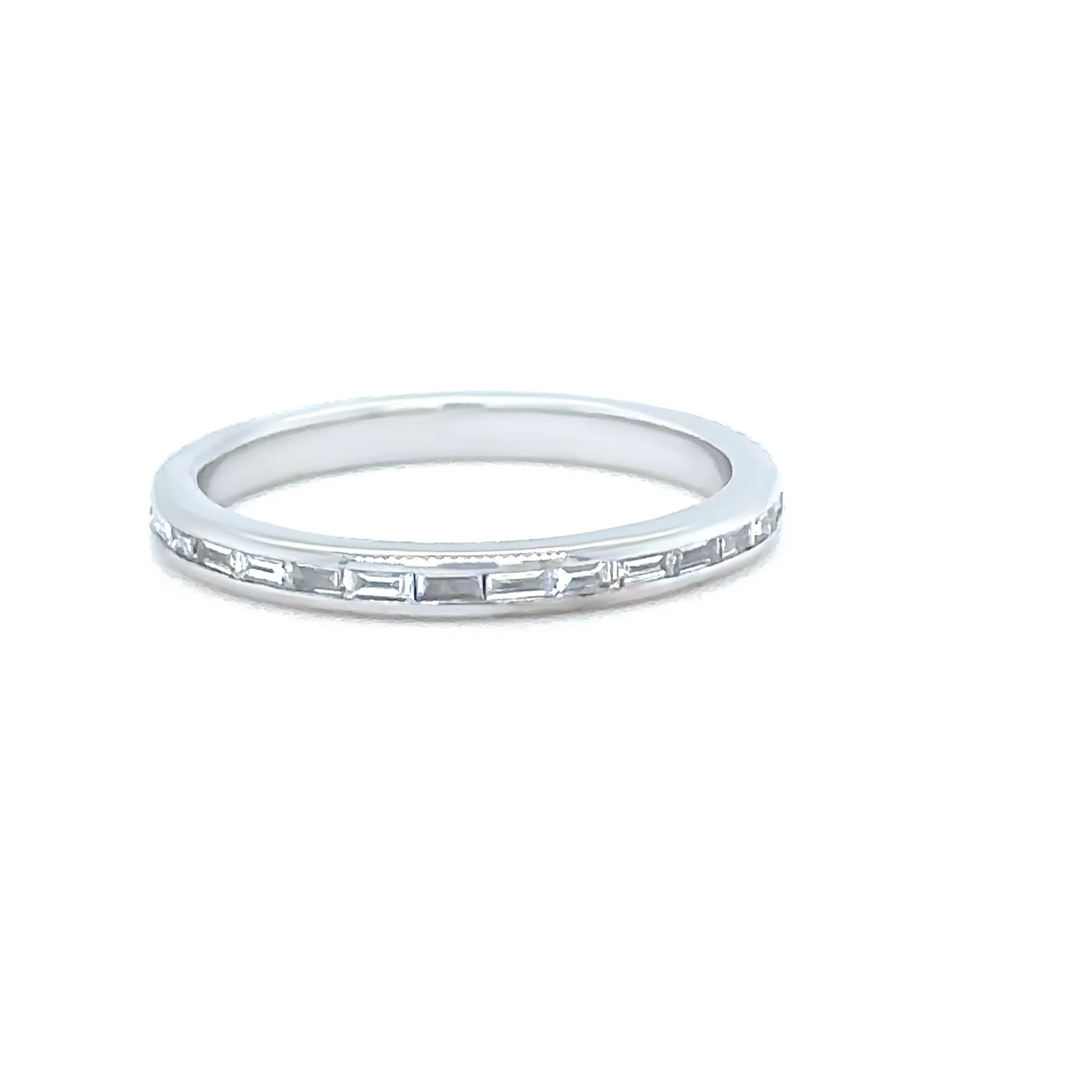 14ct White Gold Diamond Full Eternity Ring 0.45ct 2.2g - Image 2