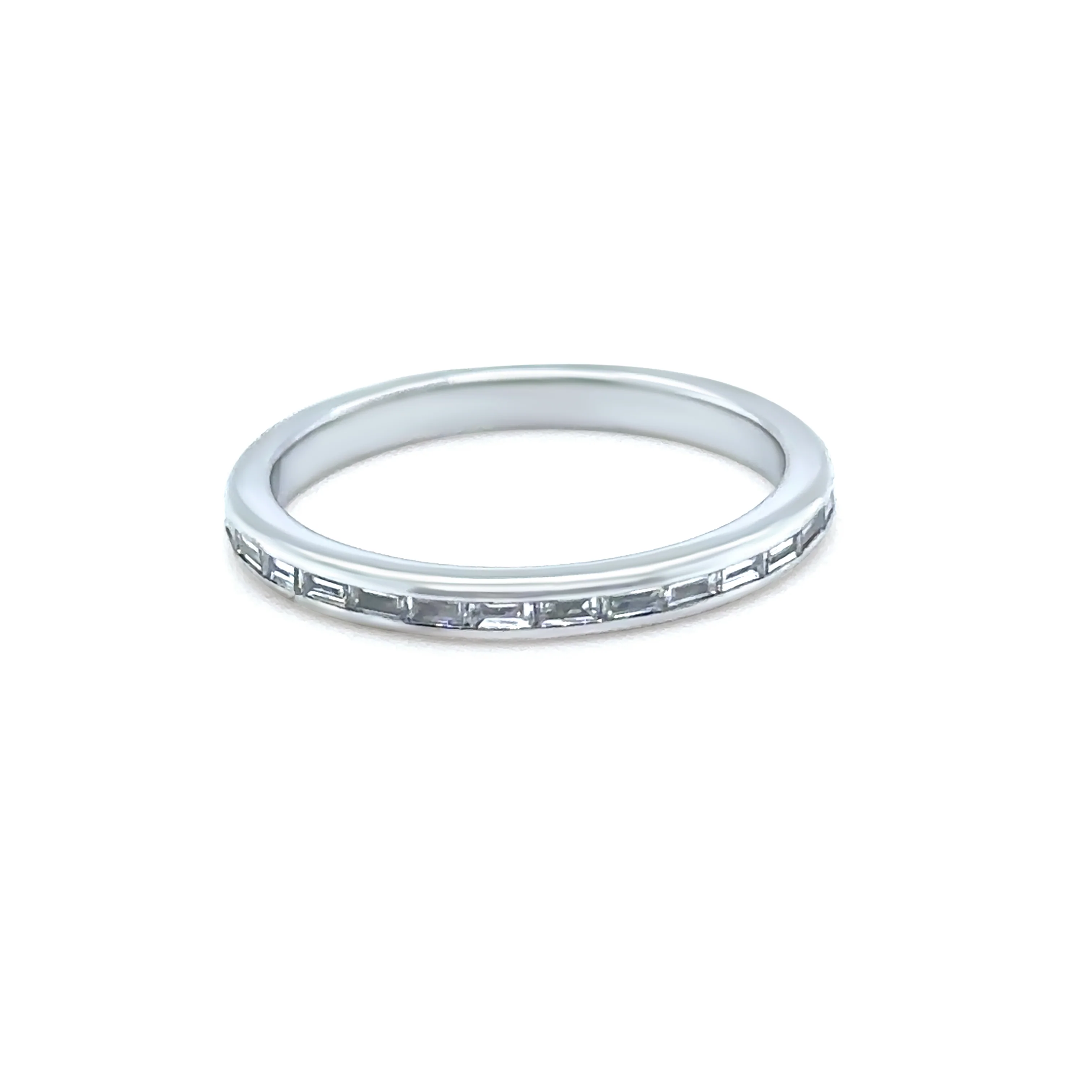 14ct White Gold Diamond Full Eternity Ring 0.45ct 2.2g - Image 3