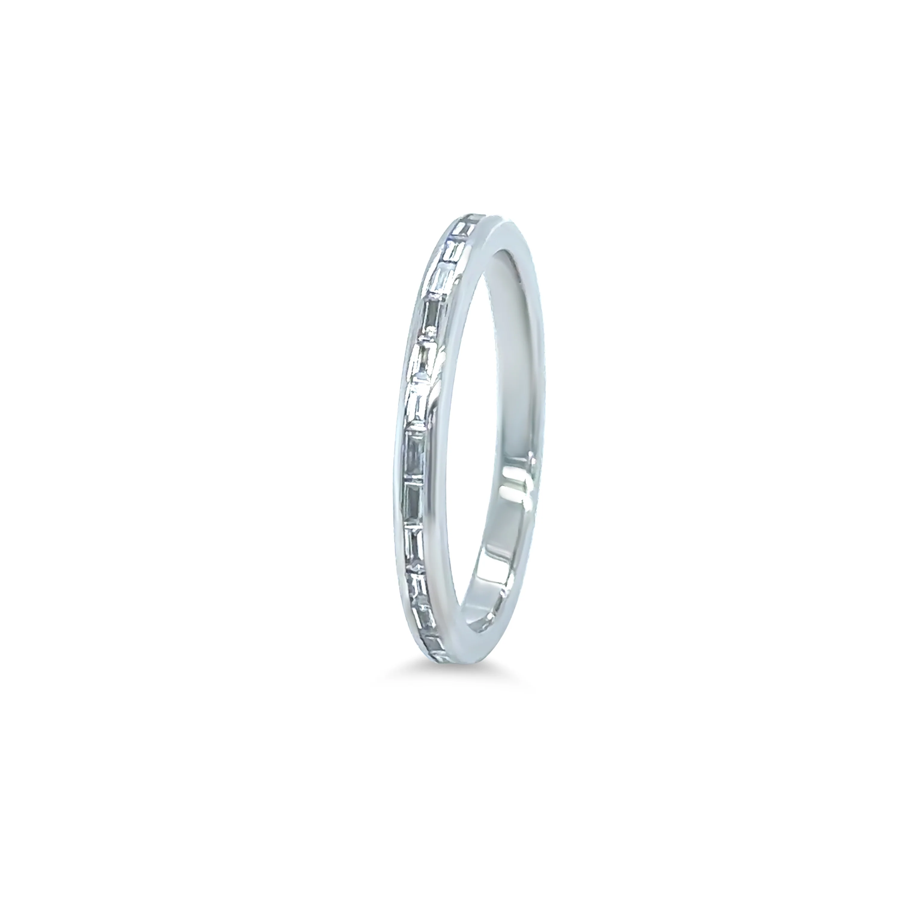 14ct White Gold Diamond Full Eternity Ring 0.45ct 2.2g - Image 4