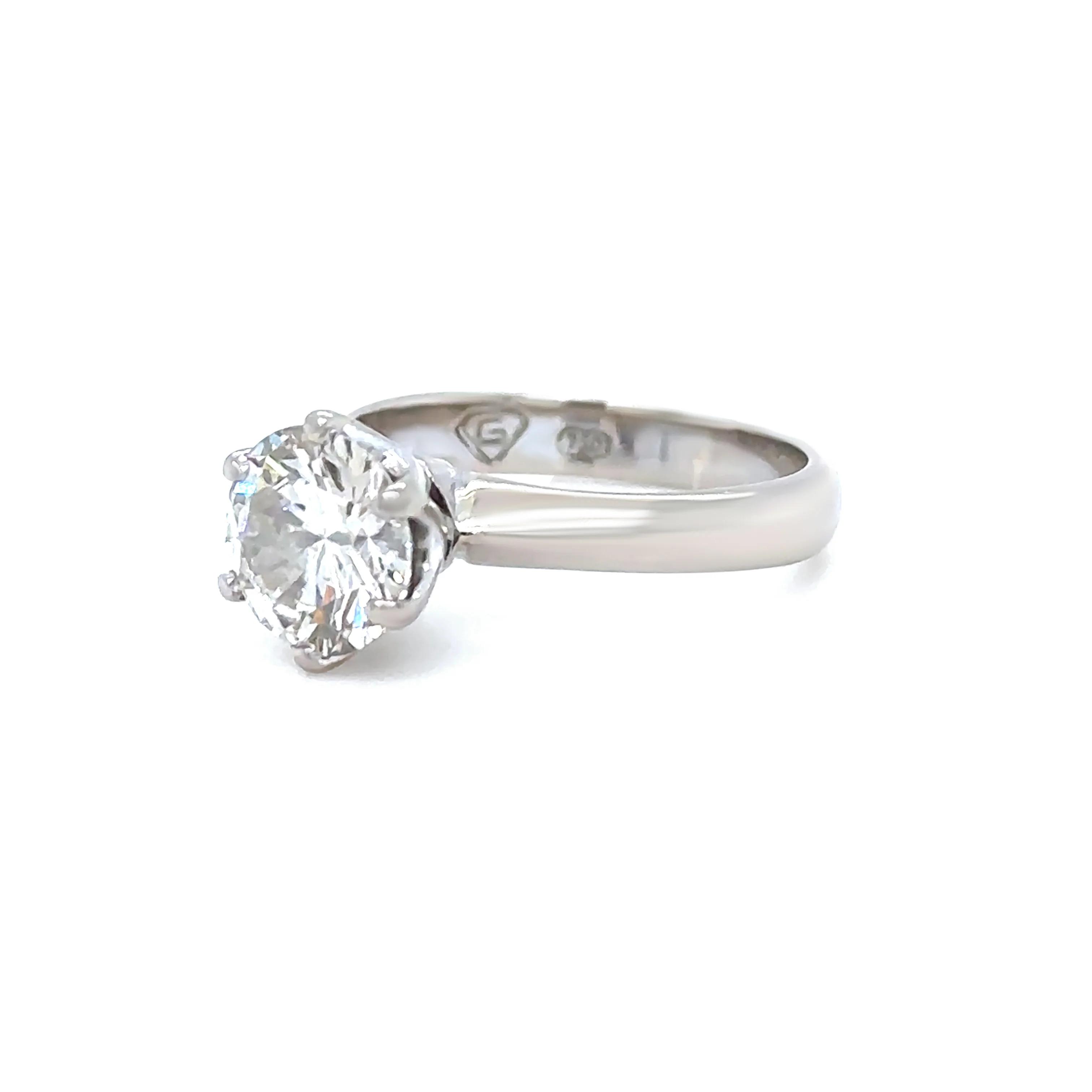 18ct White Gold Champagne Diamond Ring 1.35ct 3.63g - Image 2
