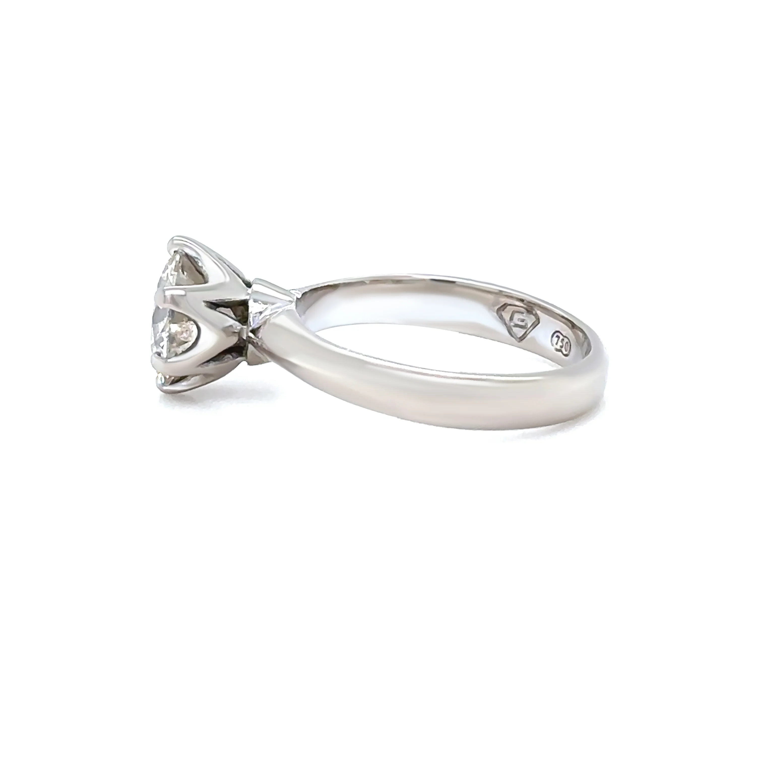 18ct White Gold Champagne Diamond Ring 1.35ct 3.63g - Image 4