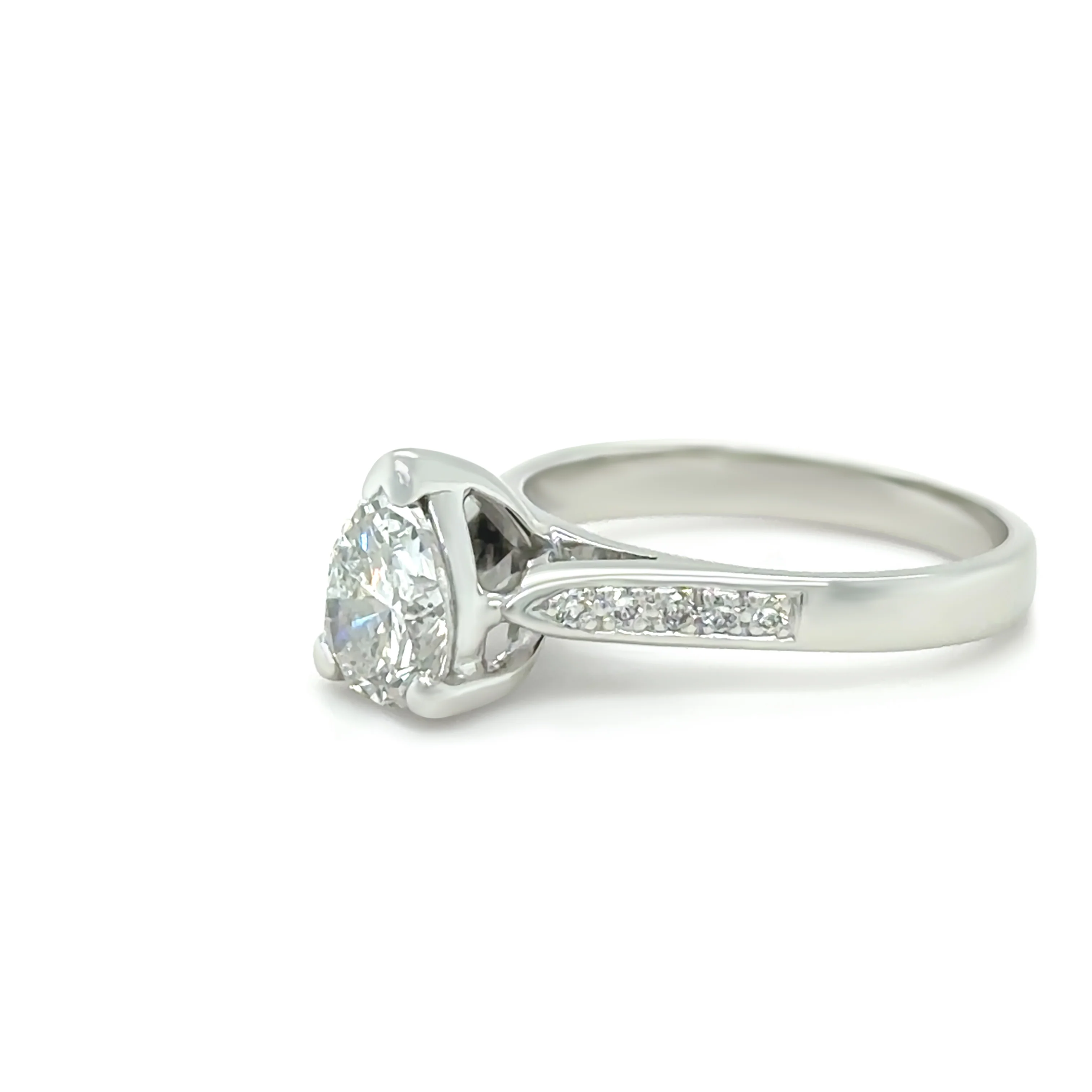 18ct White Gold Diamond Engagement Ring 1.25ct - Image 2