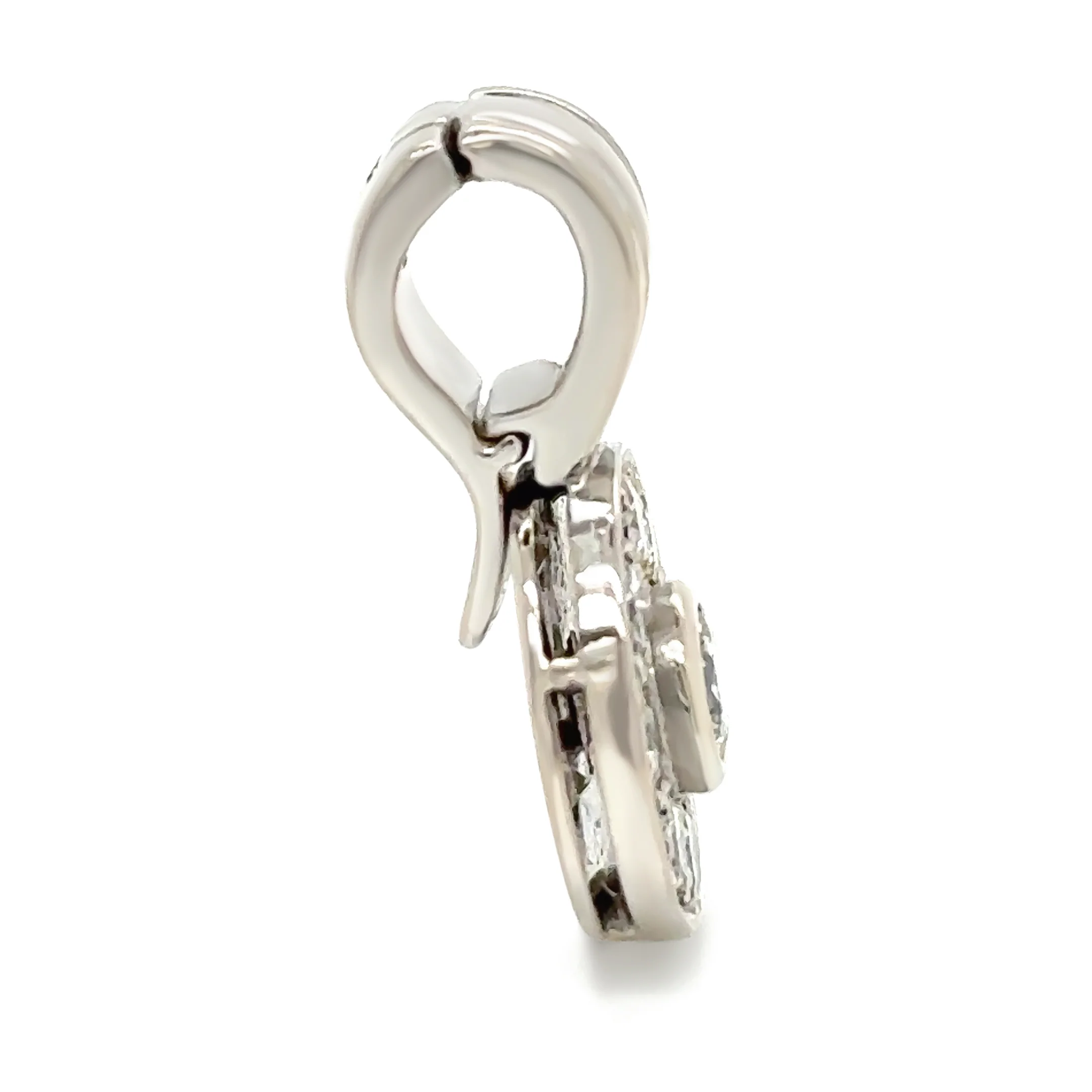 18ct White Gold Diamond Pendant 1.25ct 6.7g - Image 5