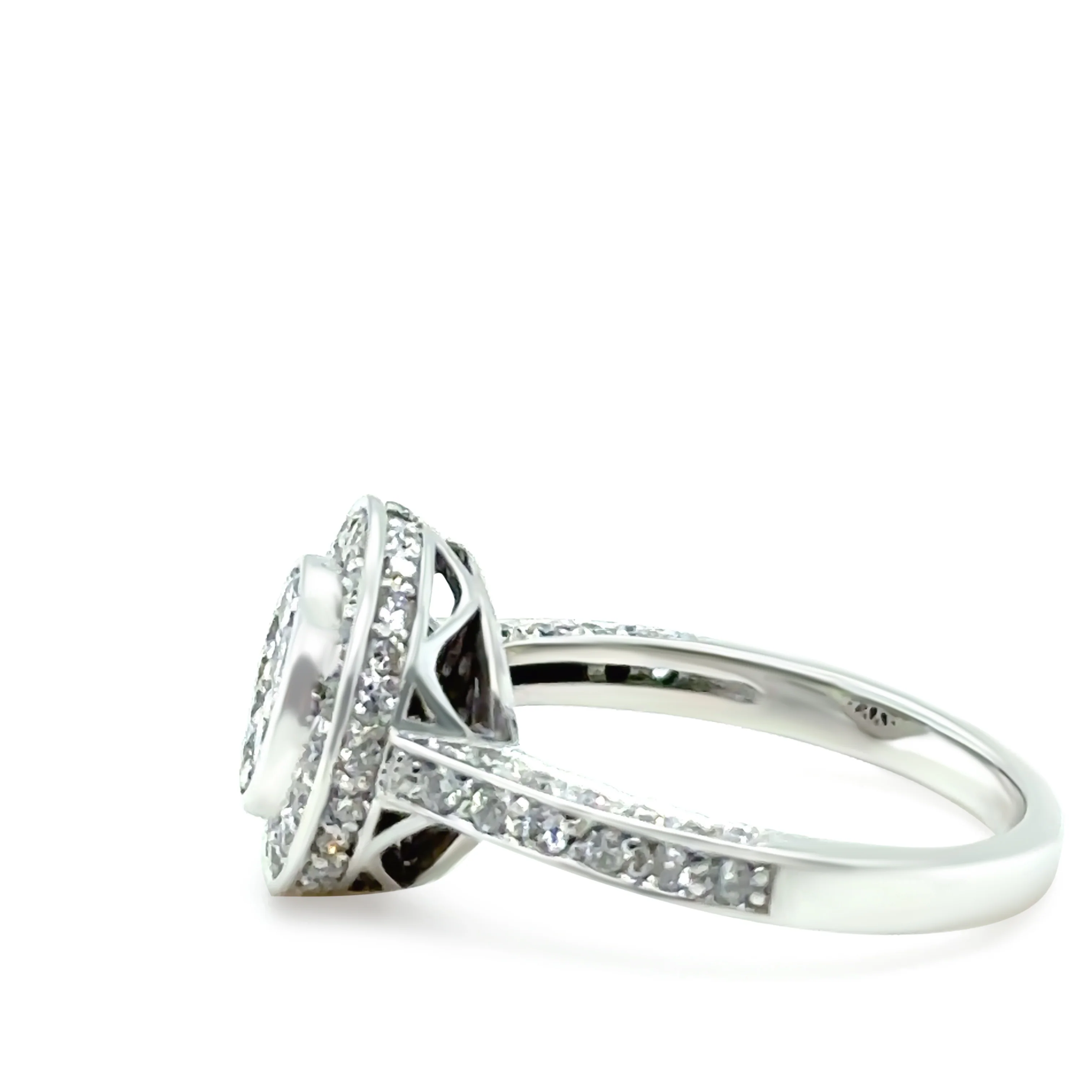 18ct White Gold Diamond Ring 1.00ct 5.4g - Image 2