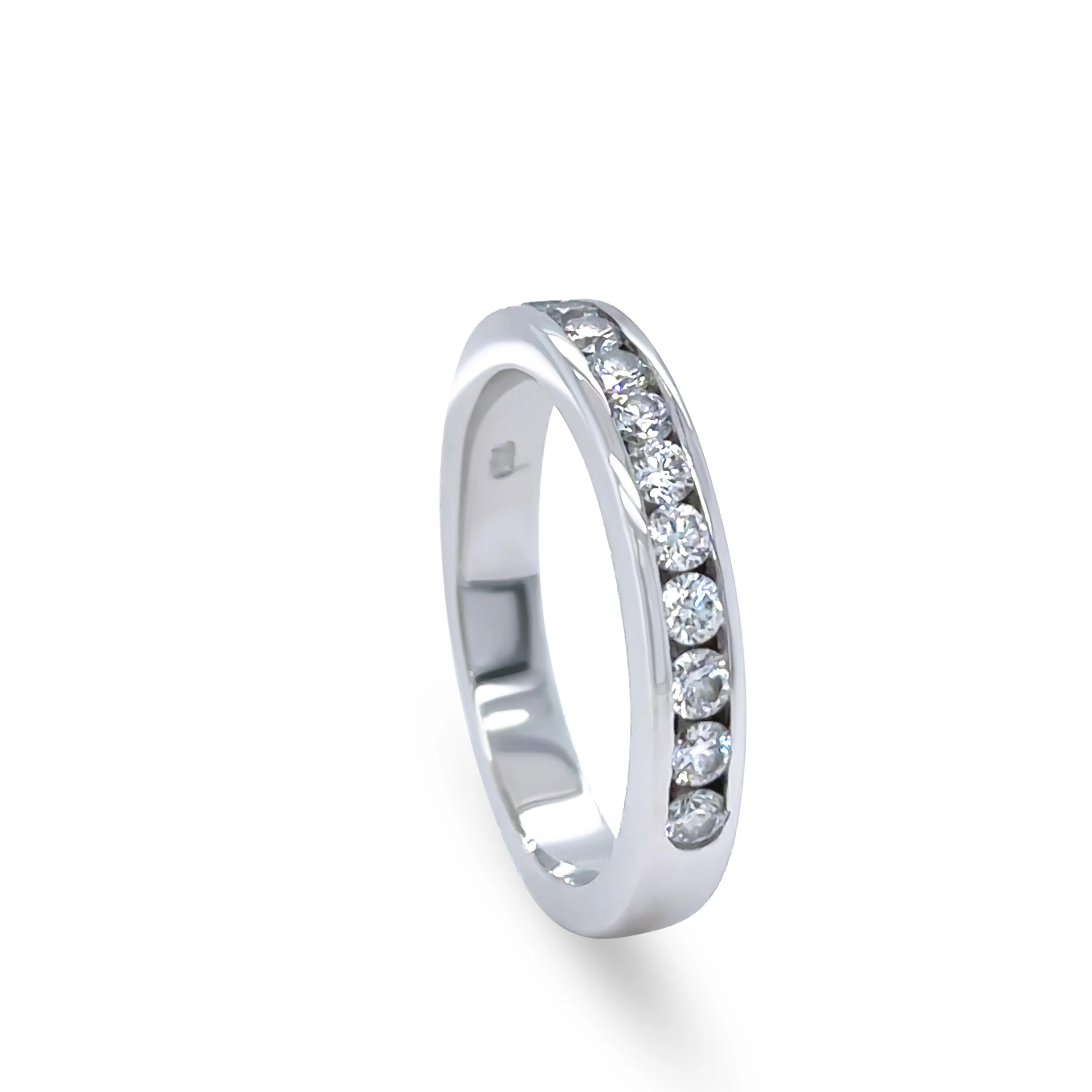 18ct White Gold Diamond Wedding Band 0.60ct - Image 6