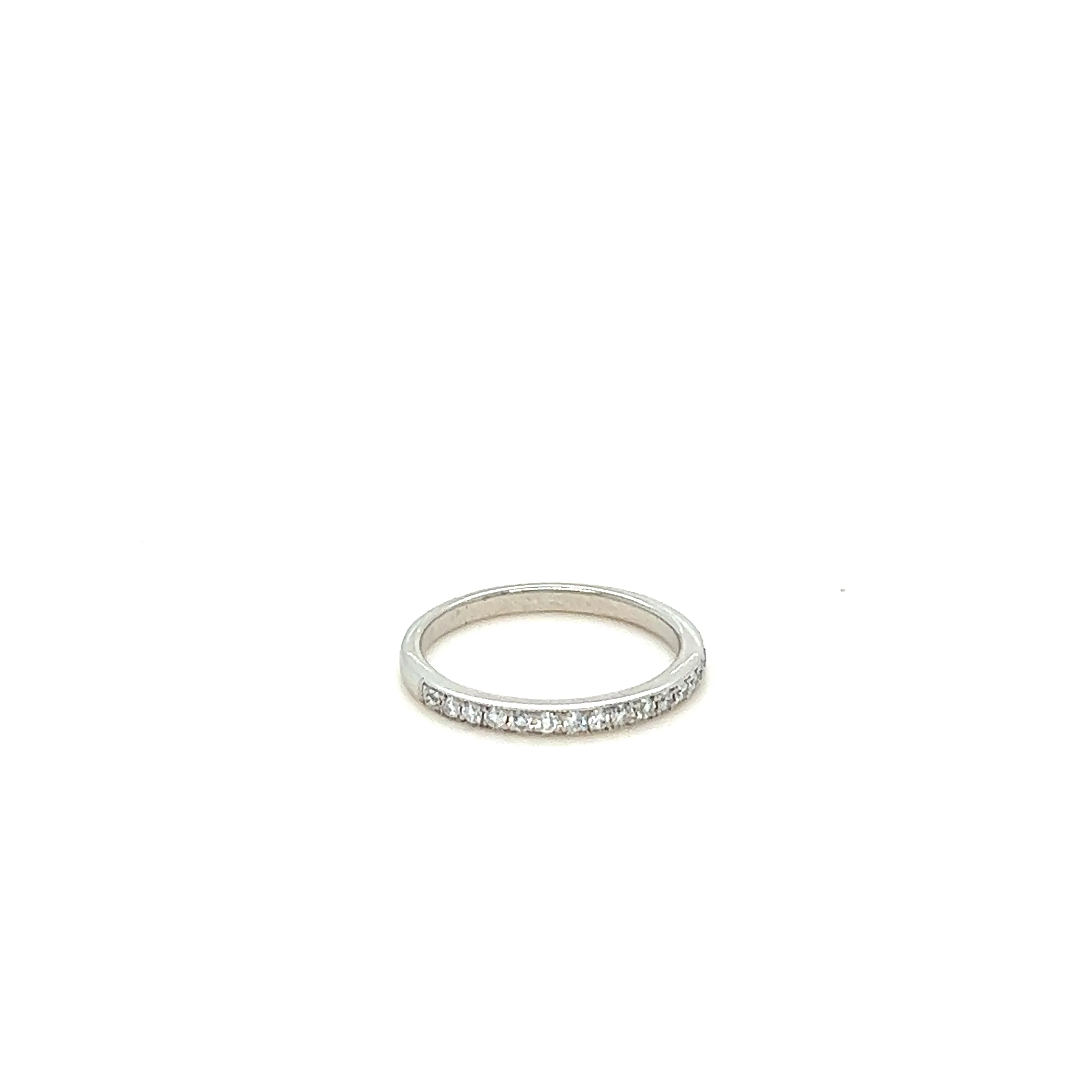Bespoke 18ct White Gold Diamond Wedding Band .3ct - Image 3