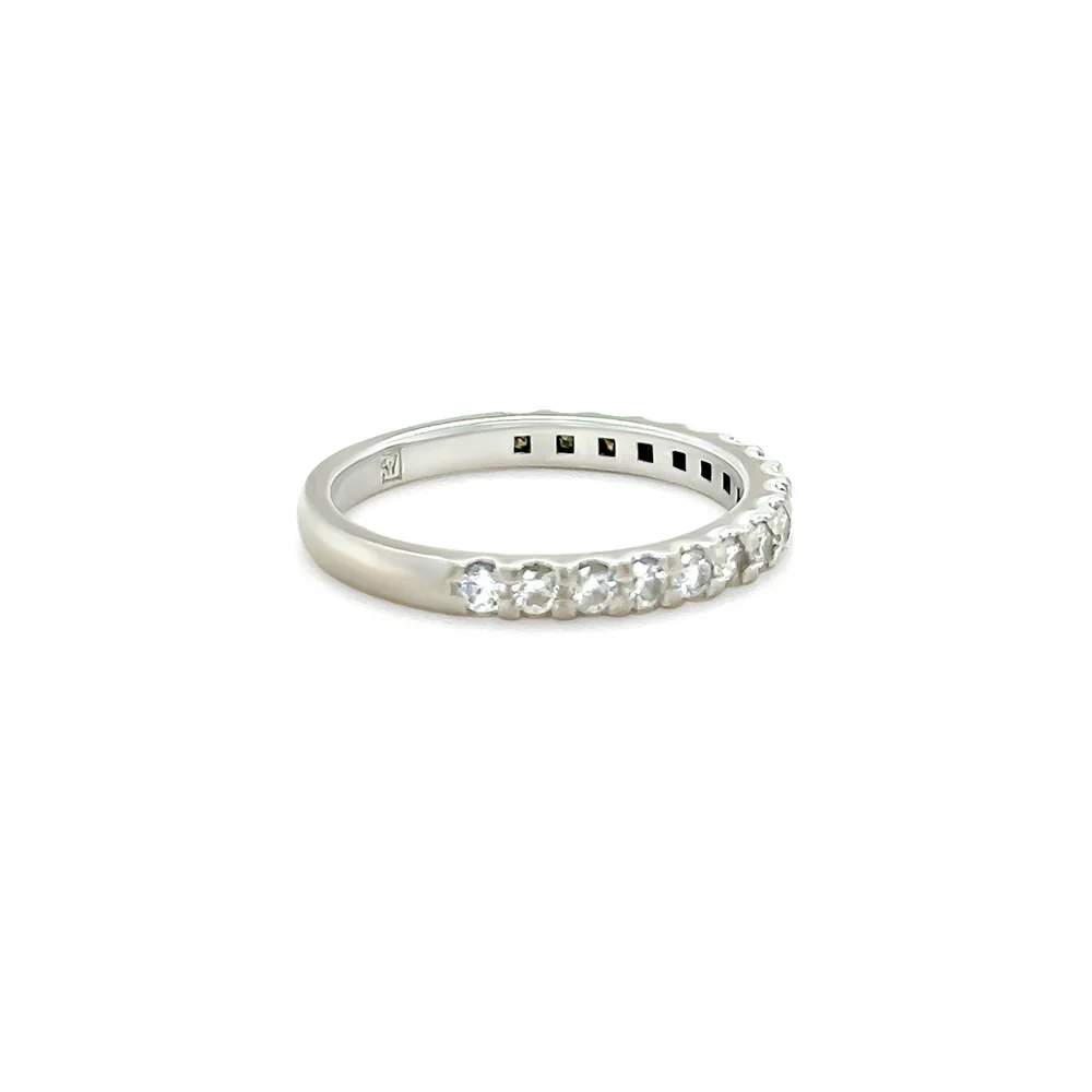 18ct White Gold Diamond Wedding Ring 0.39ct 2.27g - Image 3
