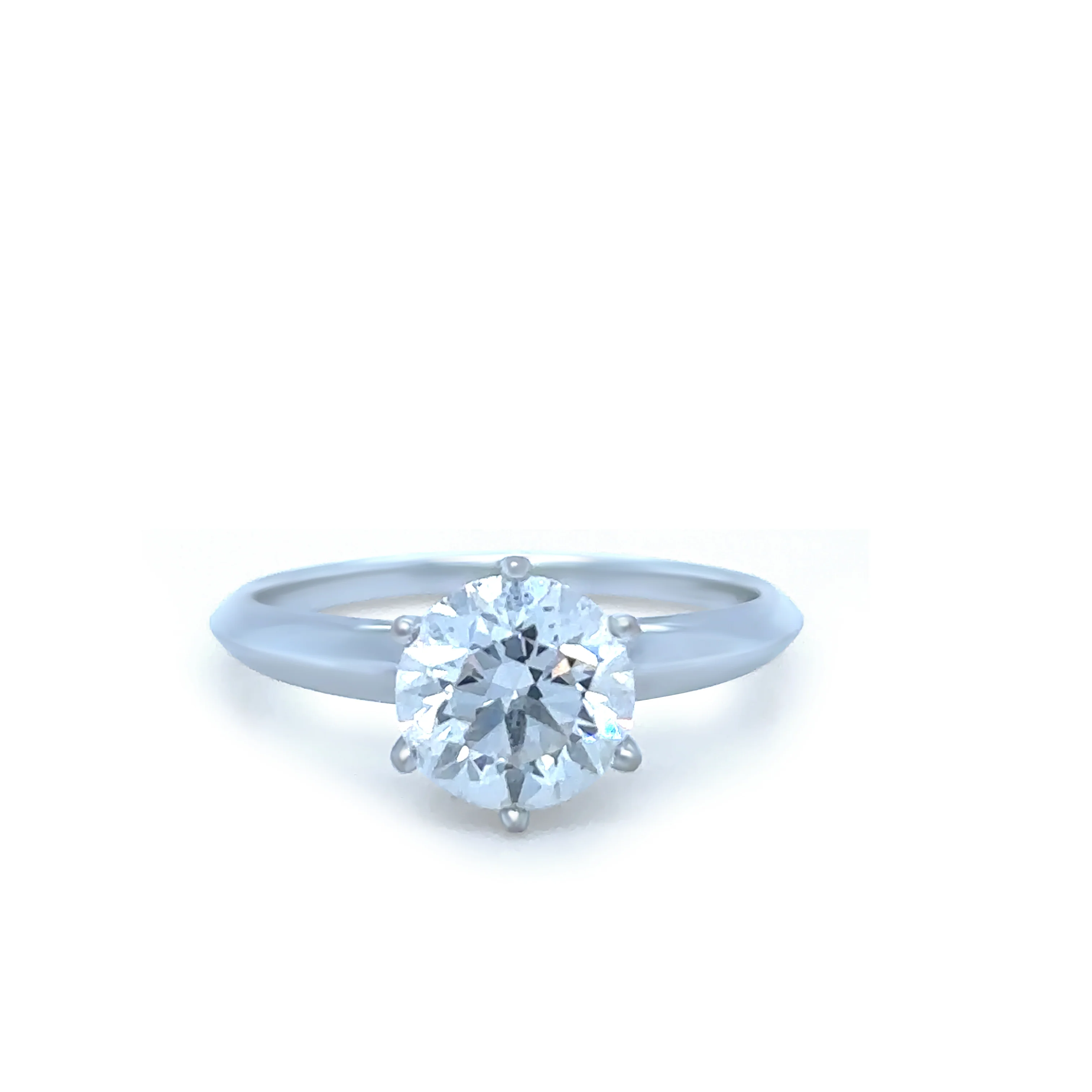 GIA 18ct White Gold Round Brilliant Cut Diamond Engagement Ring 1.50ct - Image 2