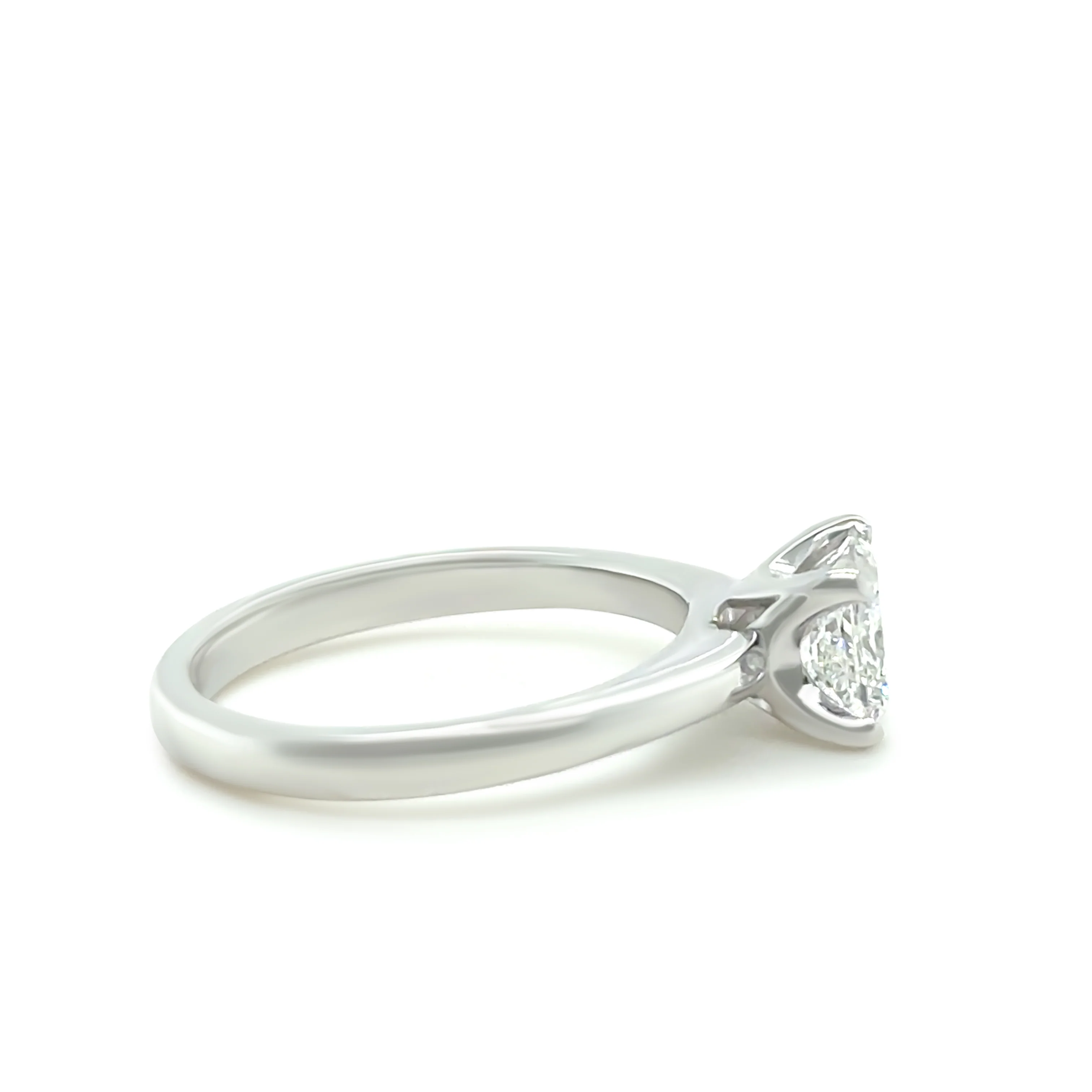 GIA 18ct White Gold Princess-Cut Diamond Engagement Ring 1.20ct - Image 2