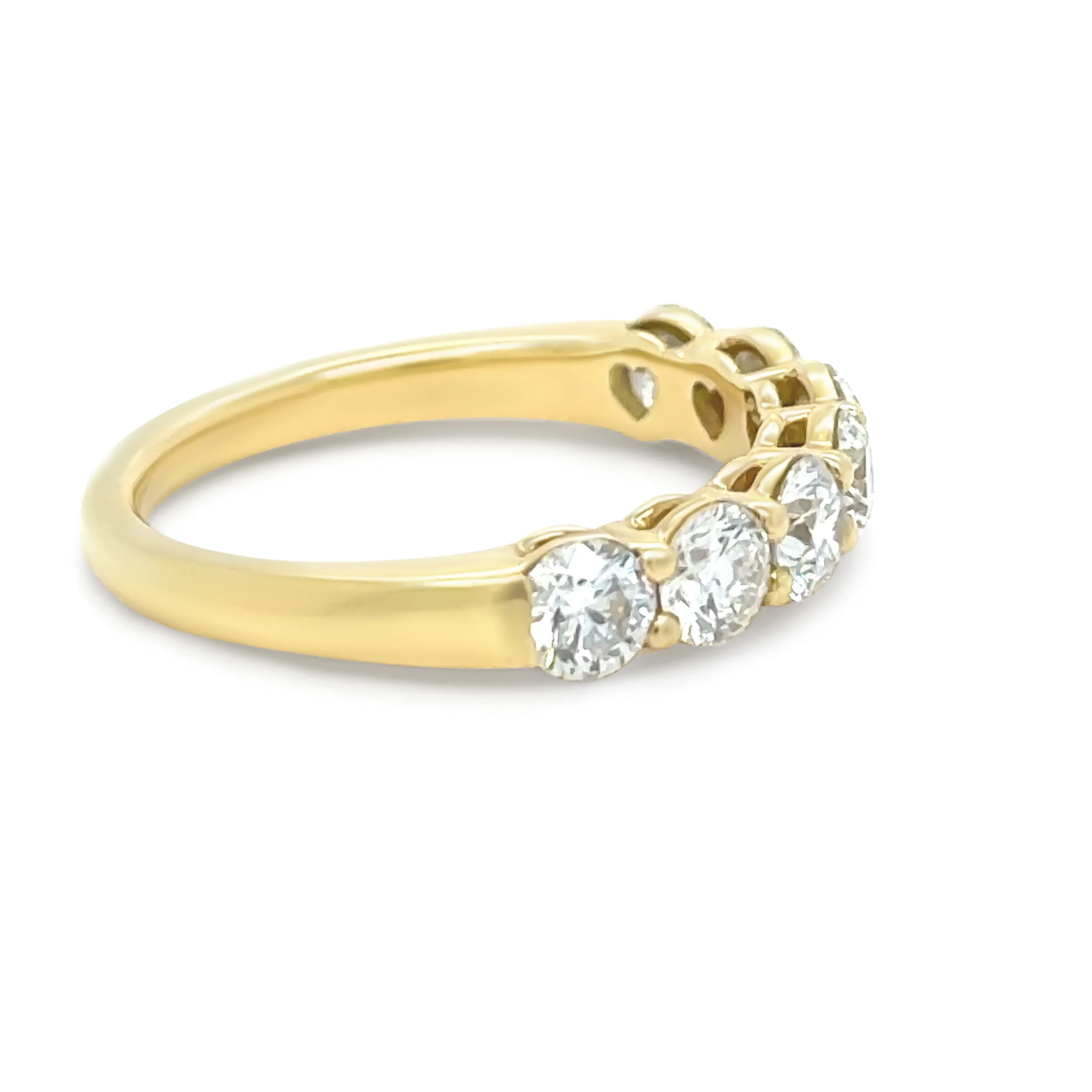 18ct Yellow Gold Diamond Wedding Ring 1.26ct - Image 2