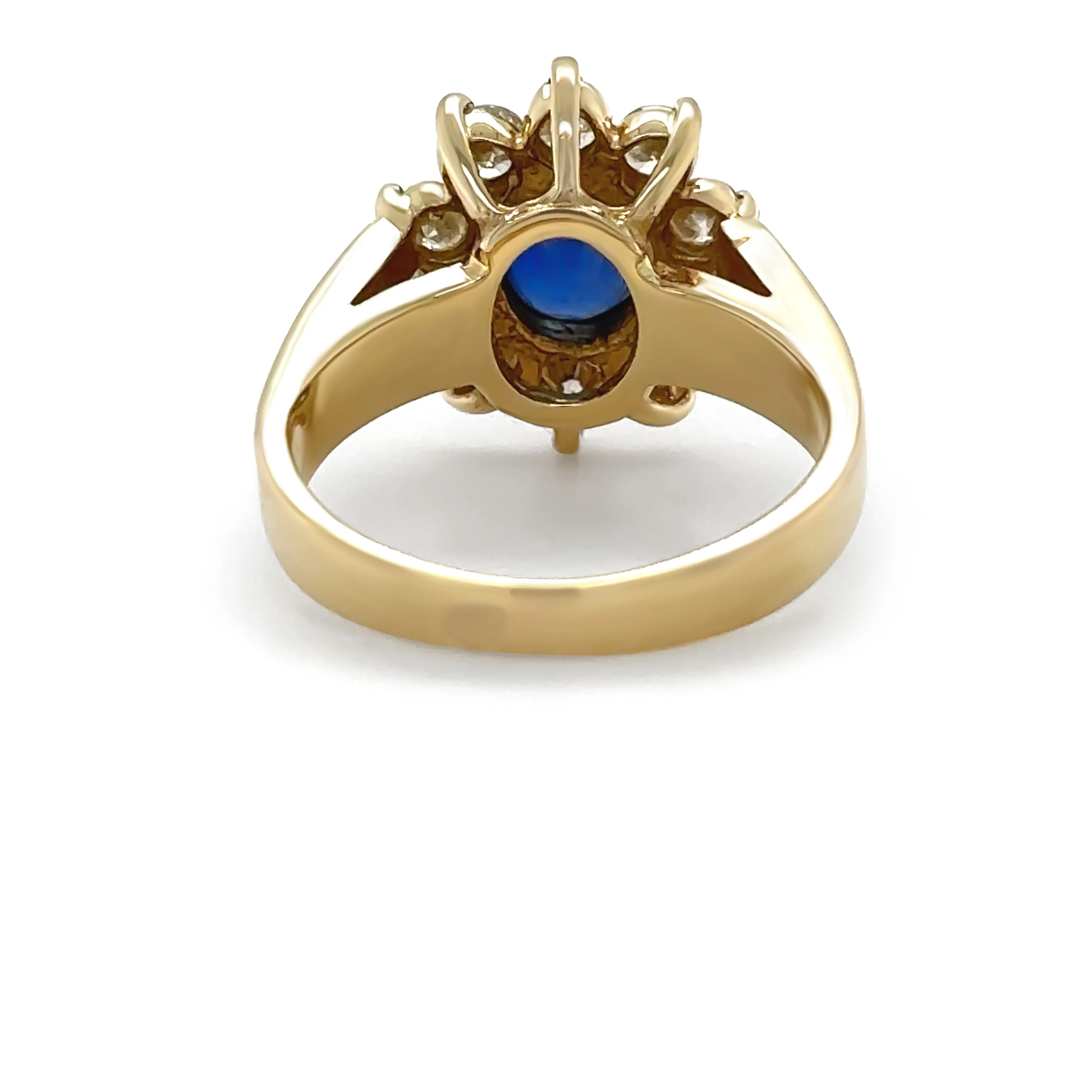 18ct Yellow Gold Sapphire and Diamond Ring 1.80ct 5.7g - Image 6