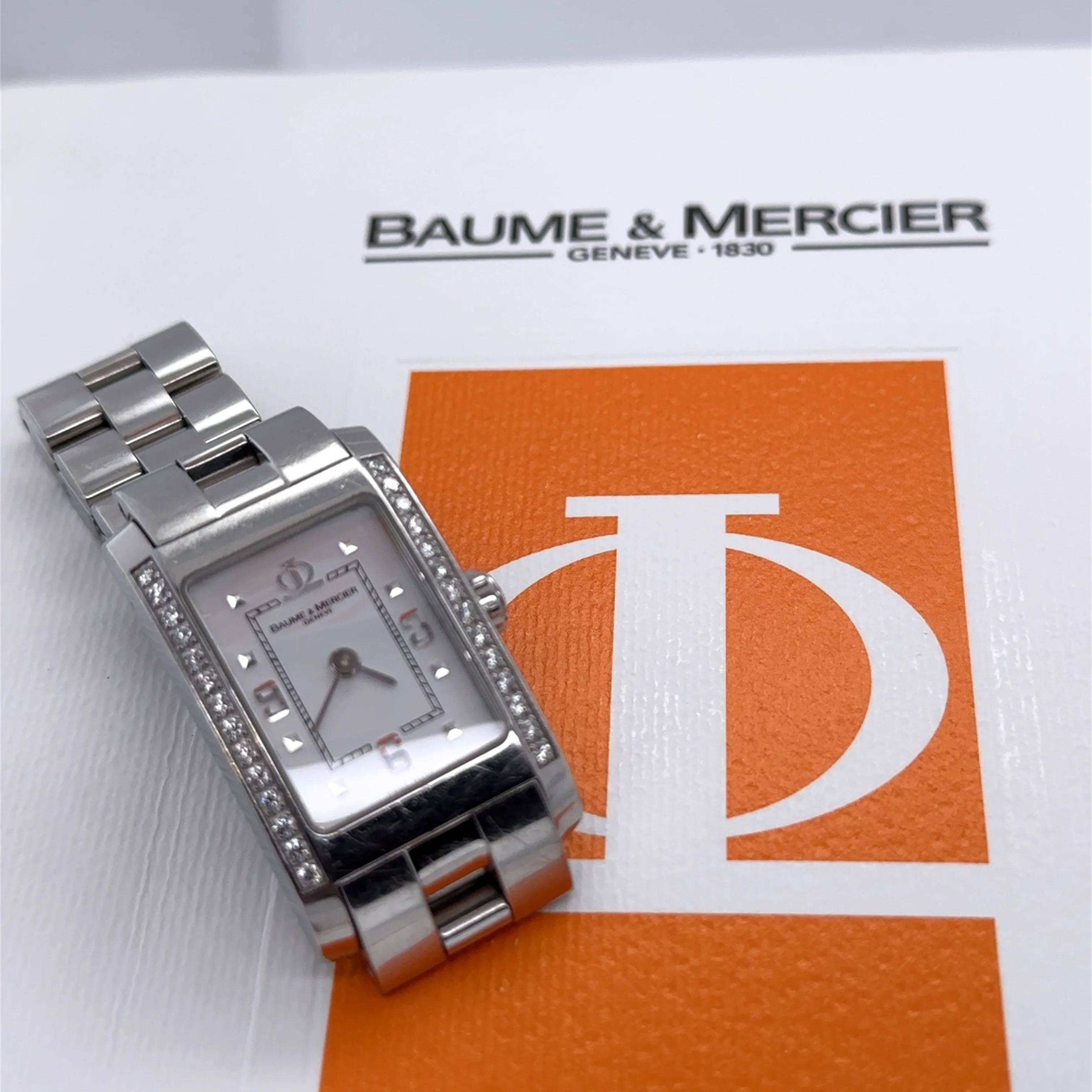 Baume & Mercier Stainless Steel Hampton Diamond Watch 22mm - Image 8