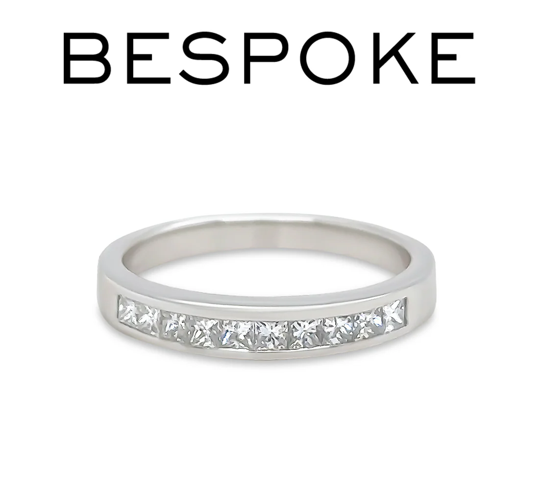 Bespoke 18ct White Gold Diamond Eternity Ring 0.50ct