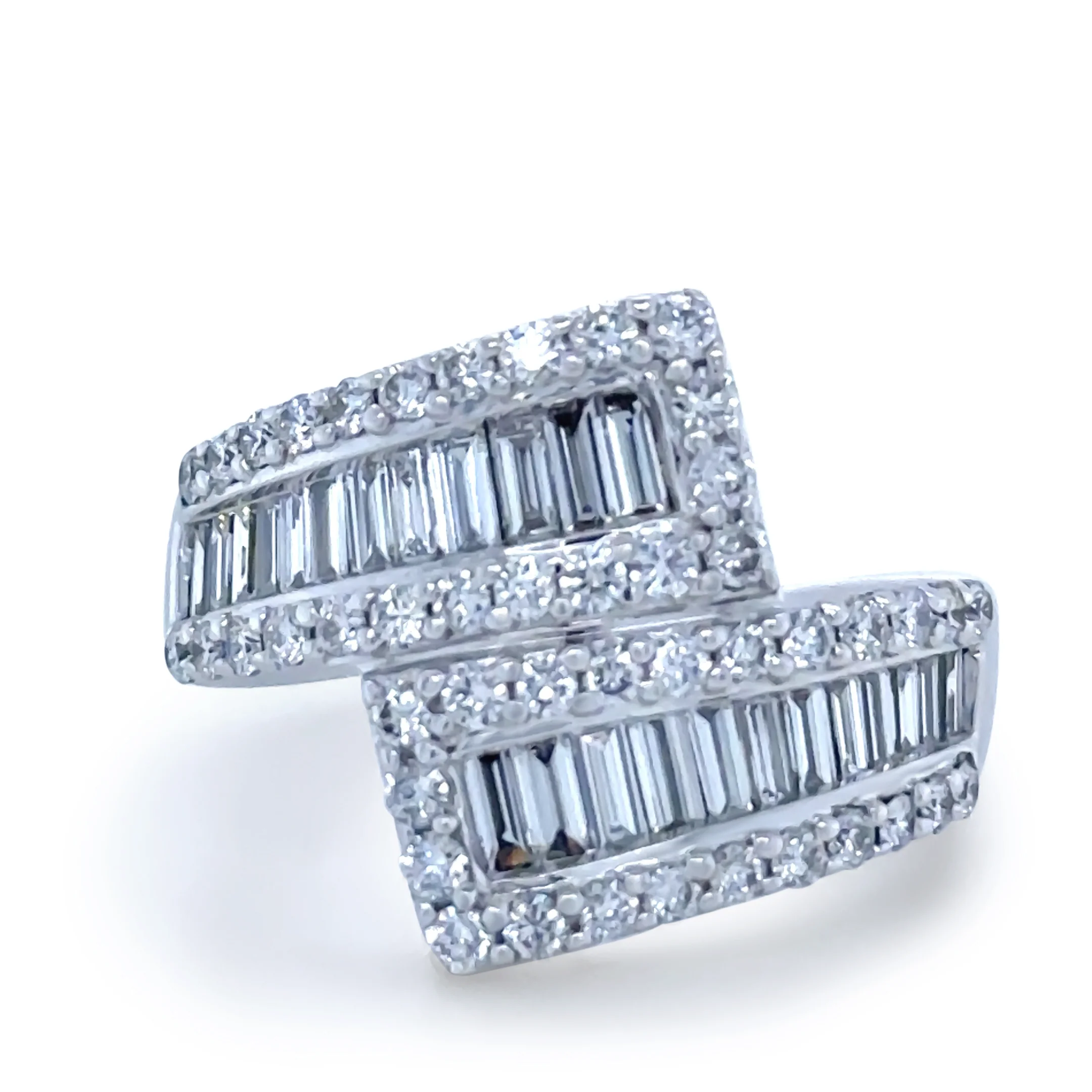 Bespoke 18ct White Gold Diamond Ring 1.39ct - Image 2