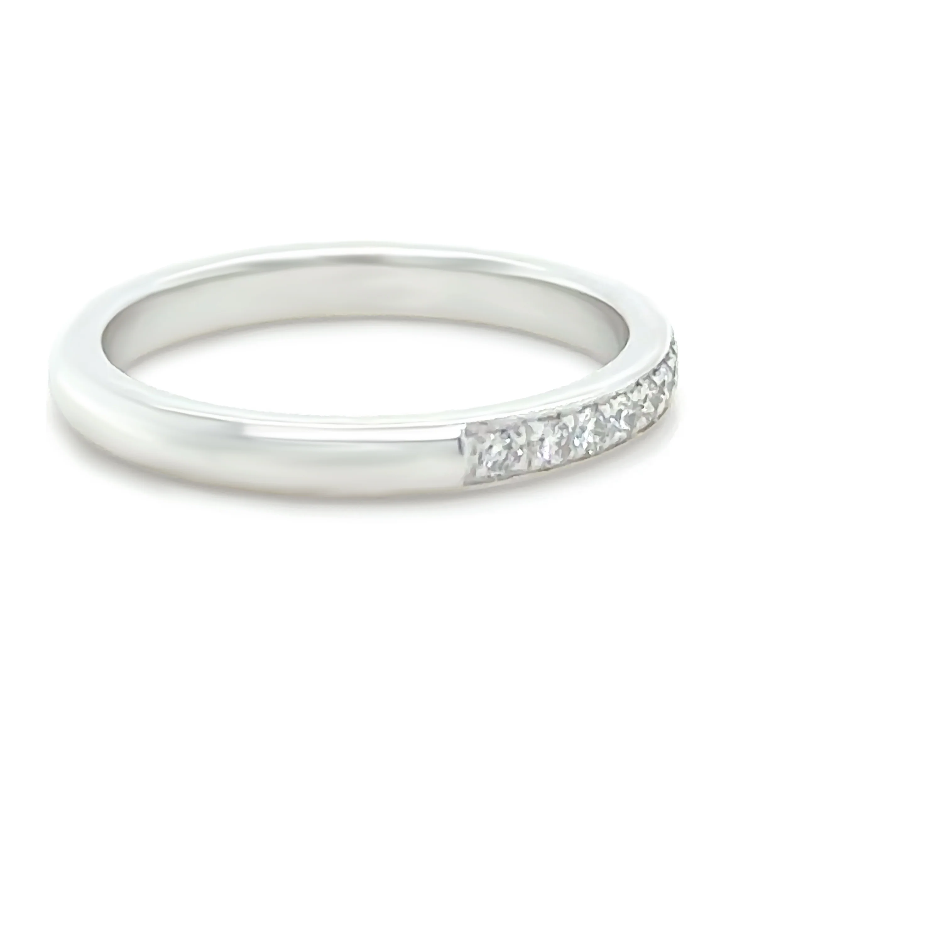 Bespoke 18ct White Gold Pave Diamond Ring 0.28ct - Image 4