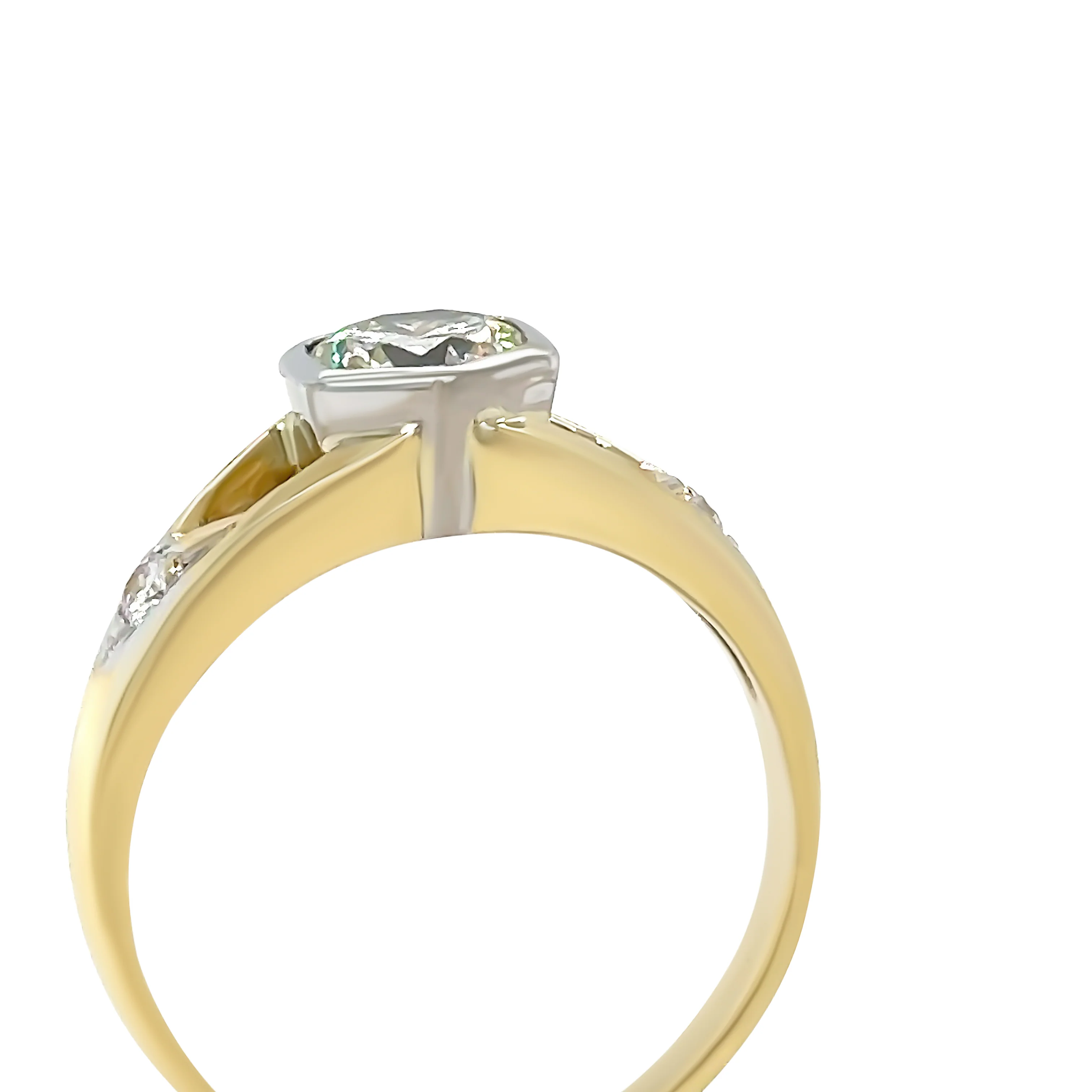 Bespoke 18ct Yellow Gold Diamond Engagement Ring 0.85ct - Image 5