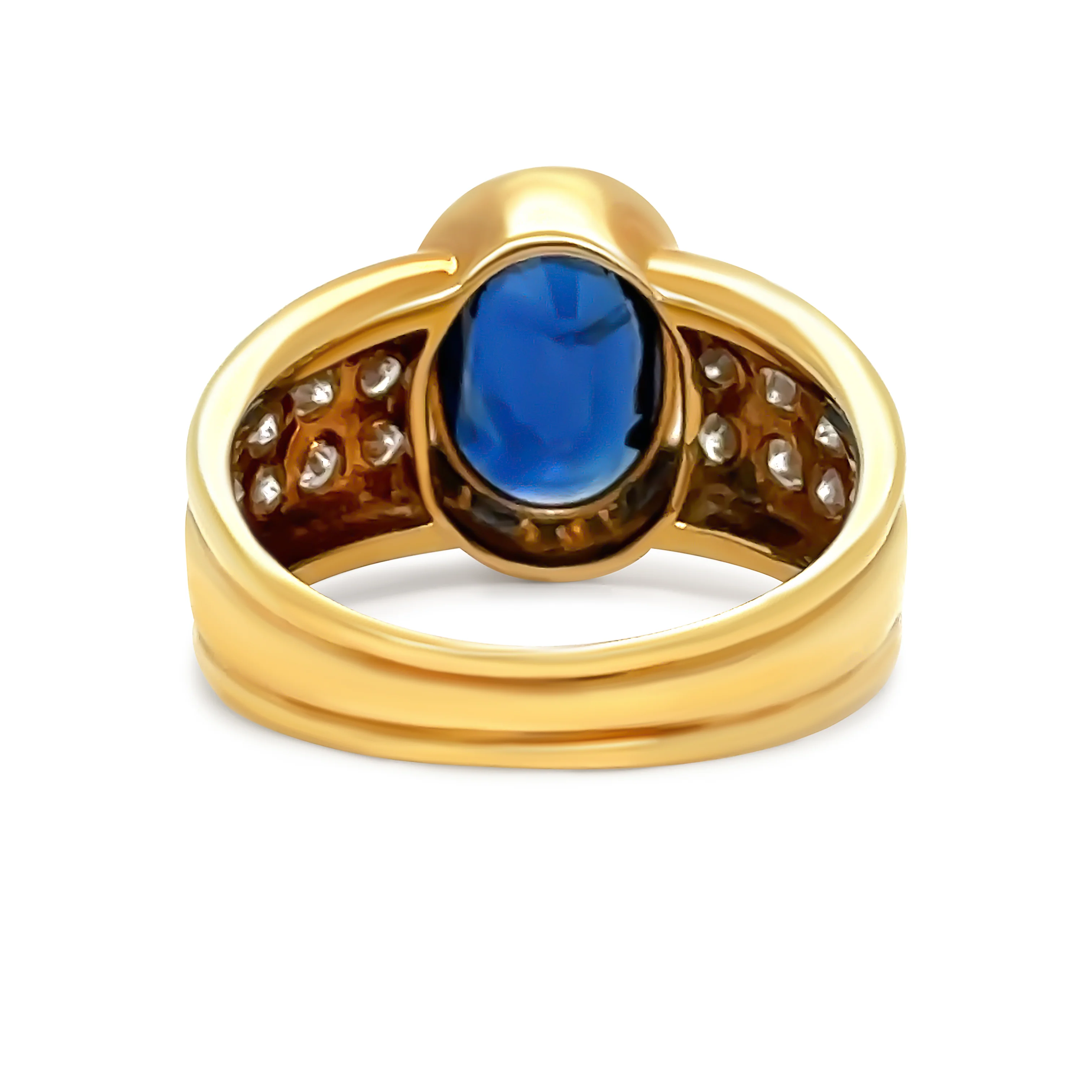 Bespoke 18ct Yellow Gold Sapphire & Diamond Ring 2.61ct - Image 3