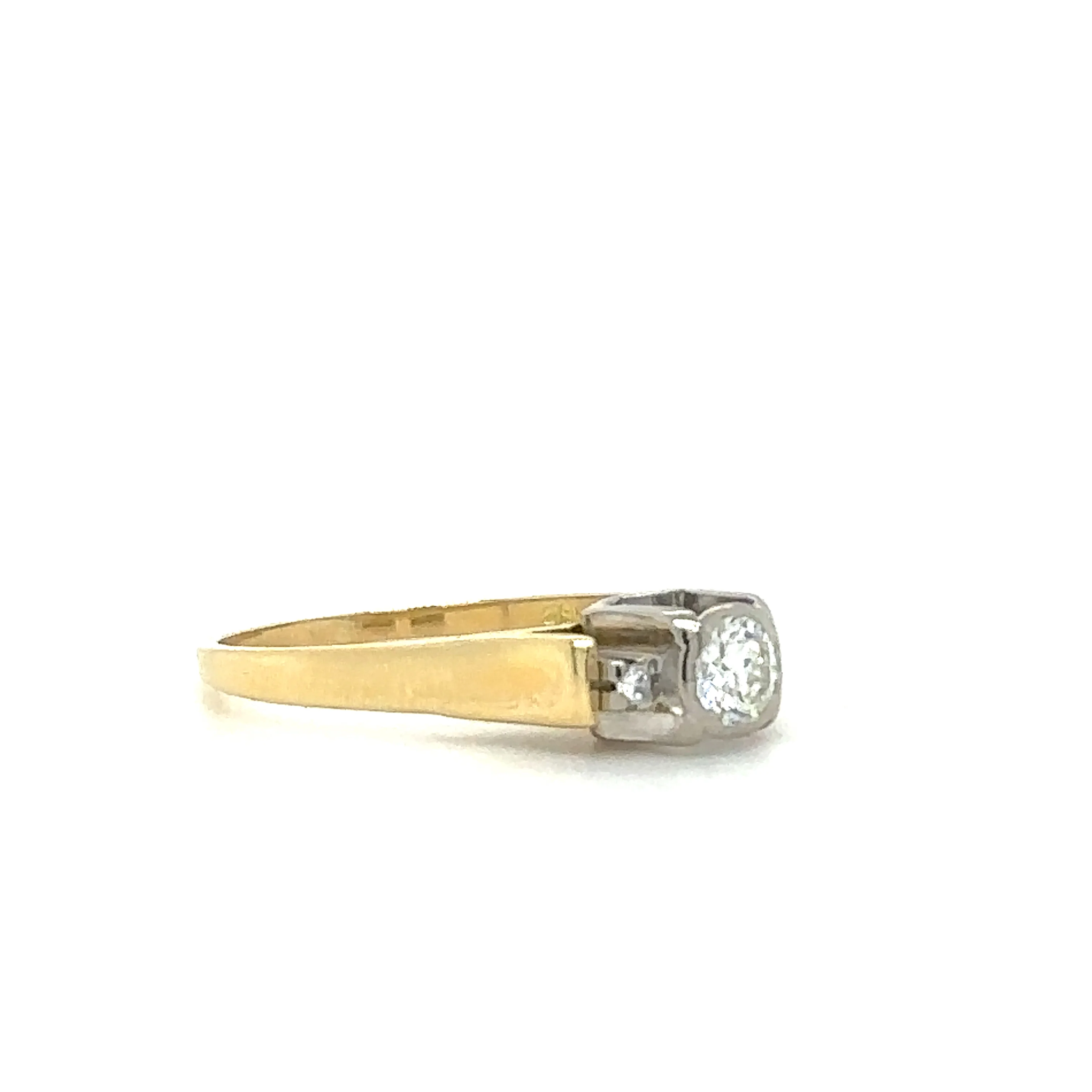 Bespoke 18ct Yellow Gold Diamond Ring 0.43ct - Image 2
