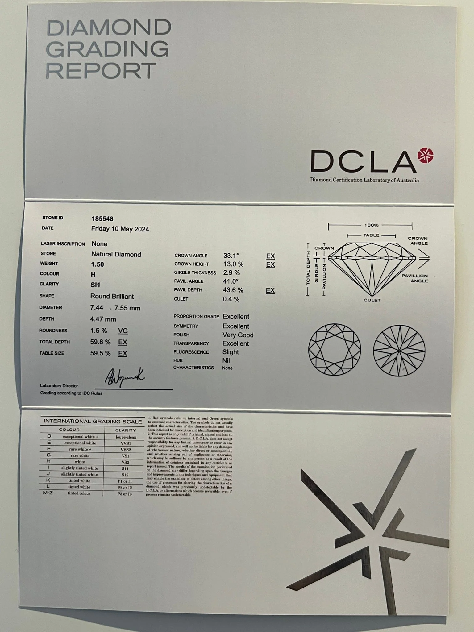 Bespoke DCLA 18ct Yellow Gold Diamond Engagement Ring 1.50ct - Image 6