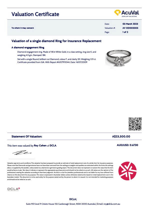 Bespoke Diamond Engagement Ring 1.01ct - Image 17
