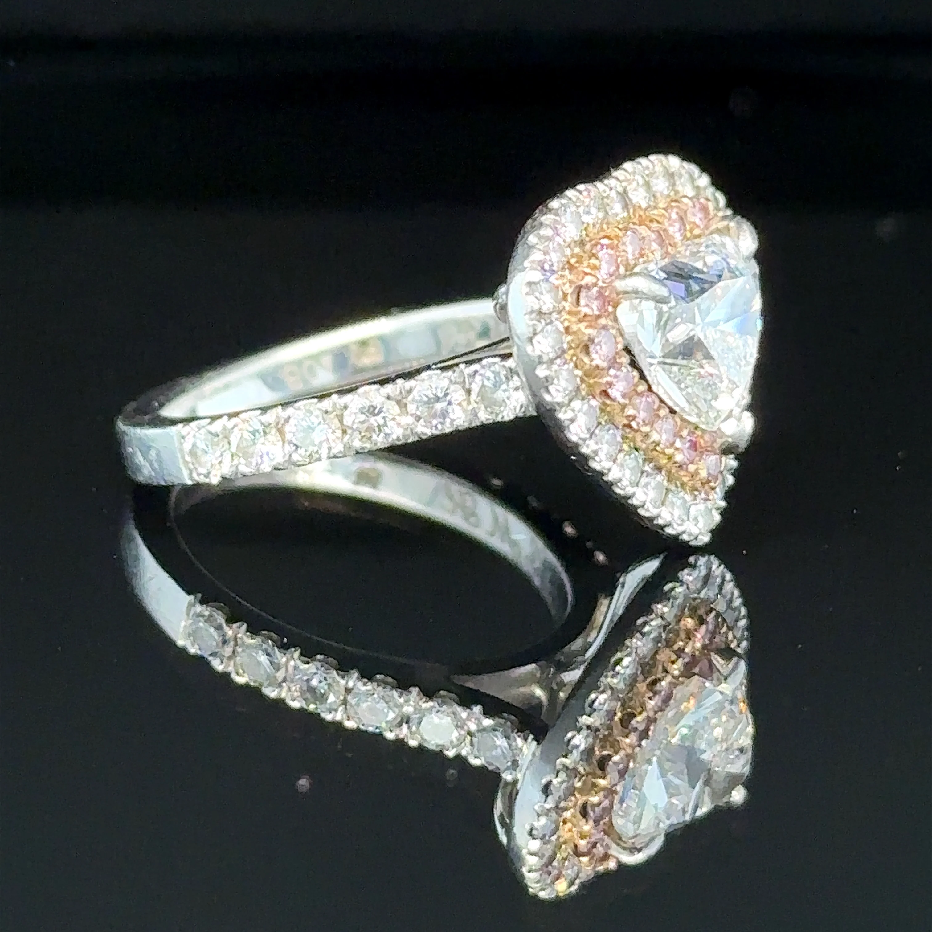 Bespoke Diamond Heart Ring 1.50ct - Image 4
