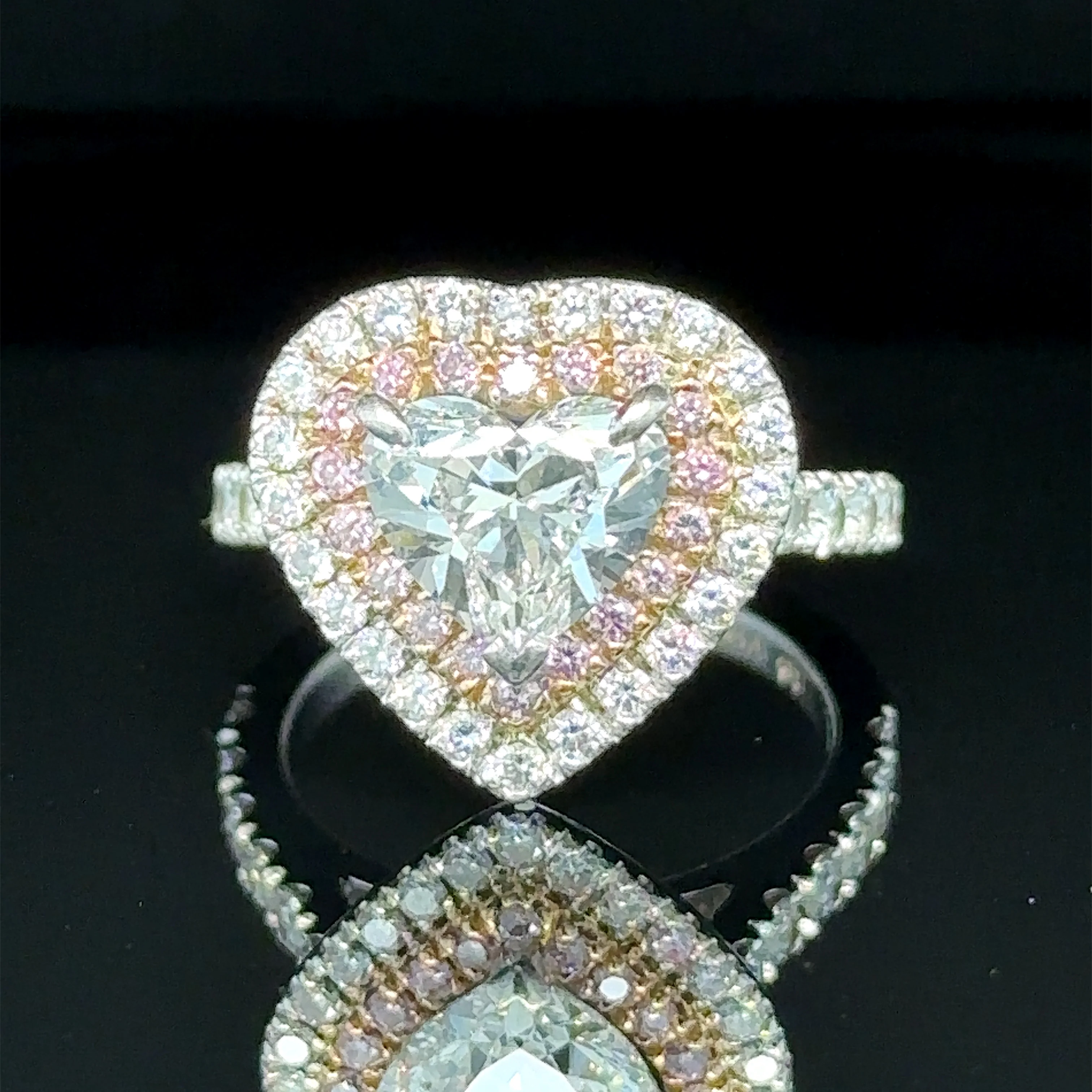 Bespoke Diamond Heart Ring 1.50ct - Image 5