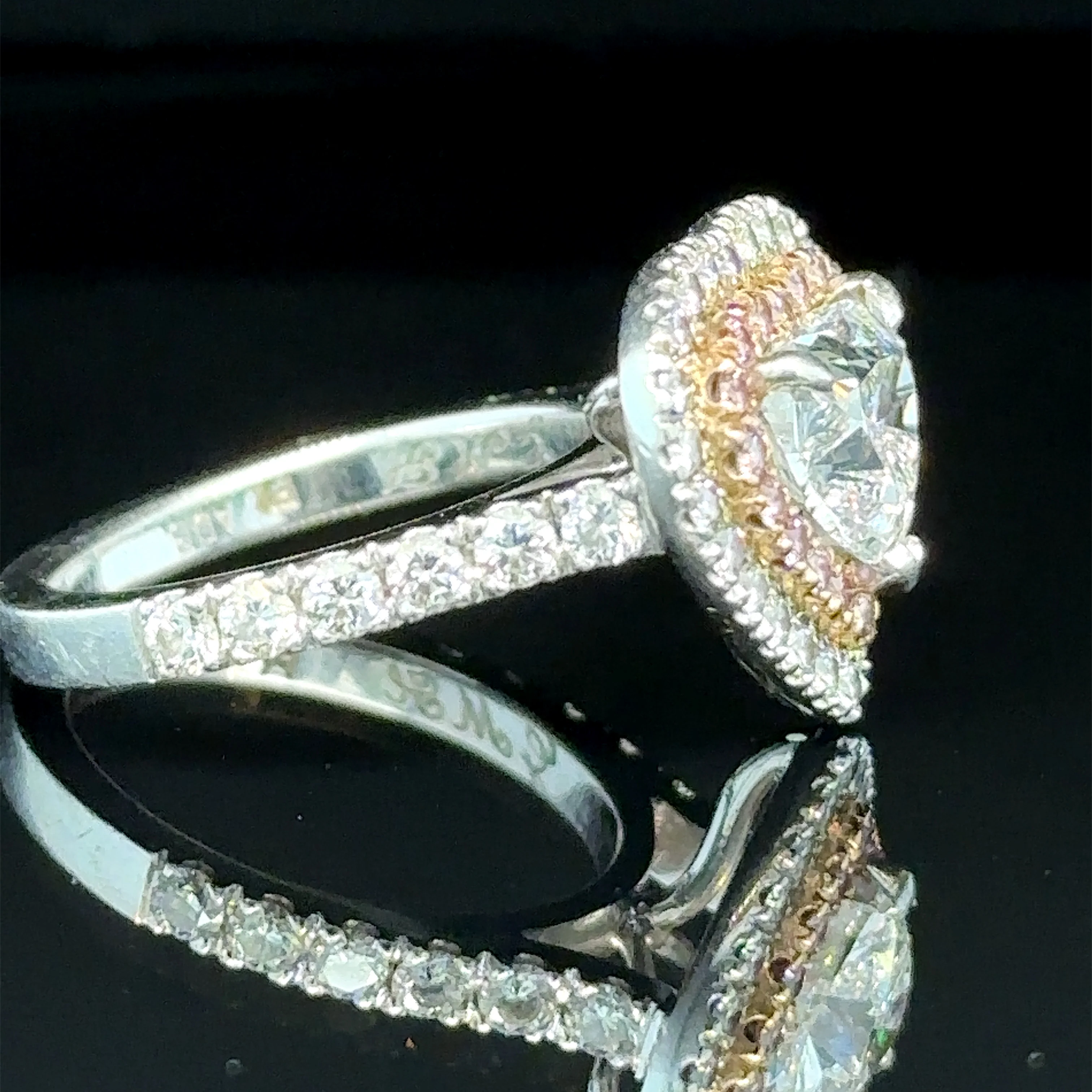 Bespoke Diamond Heart Ring 1.50ct - Image 6