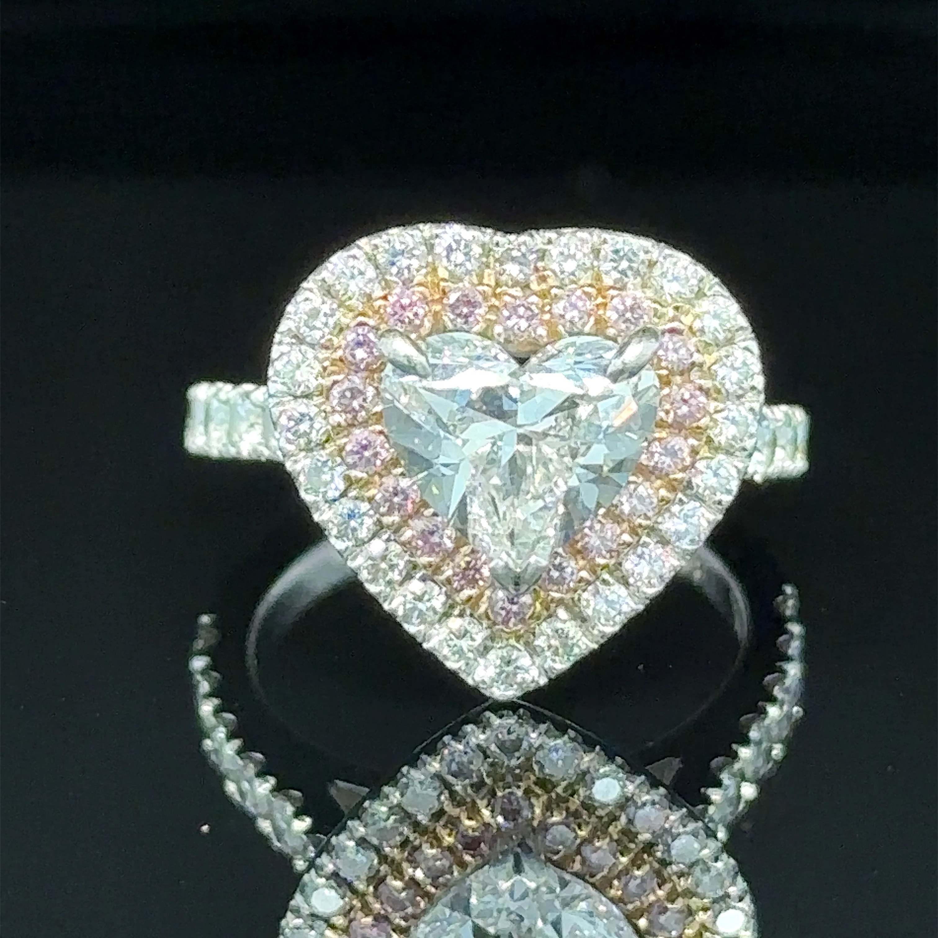 Bespoke Diamond Heart Ring 1.50ct - Image 7
