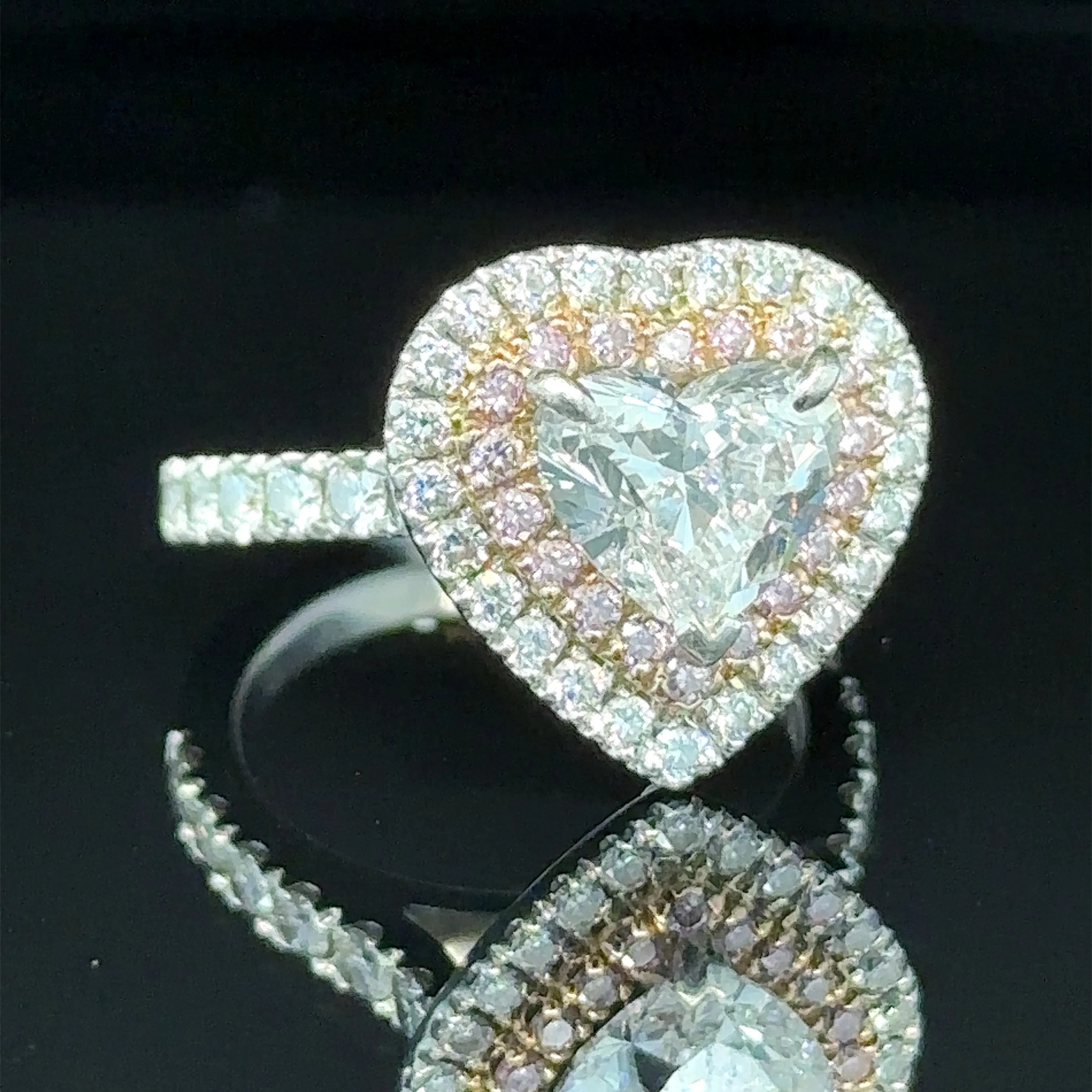 Bespoke Diamond Heart Ring 1.50ct - Image 8