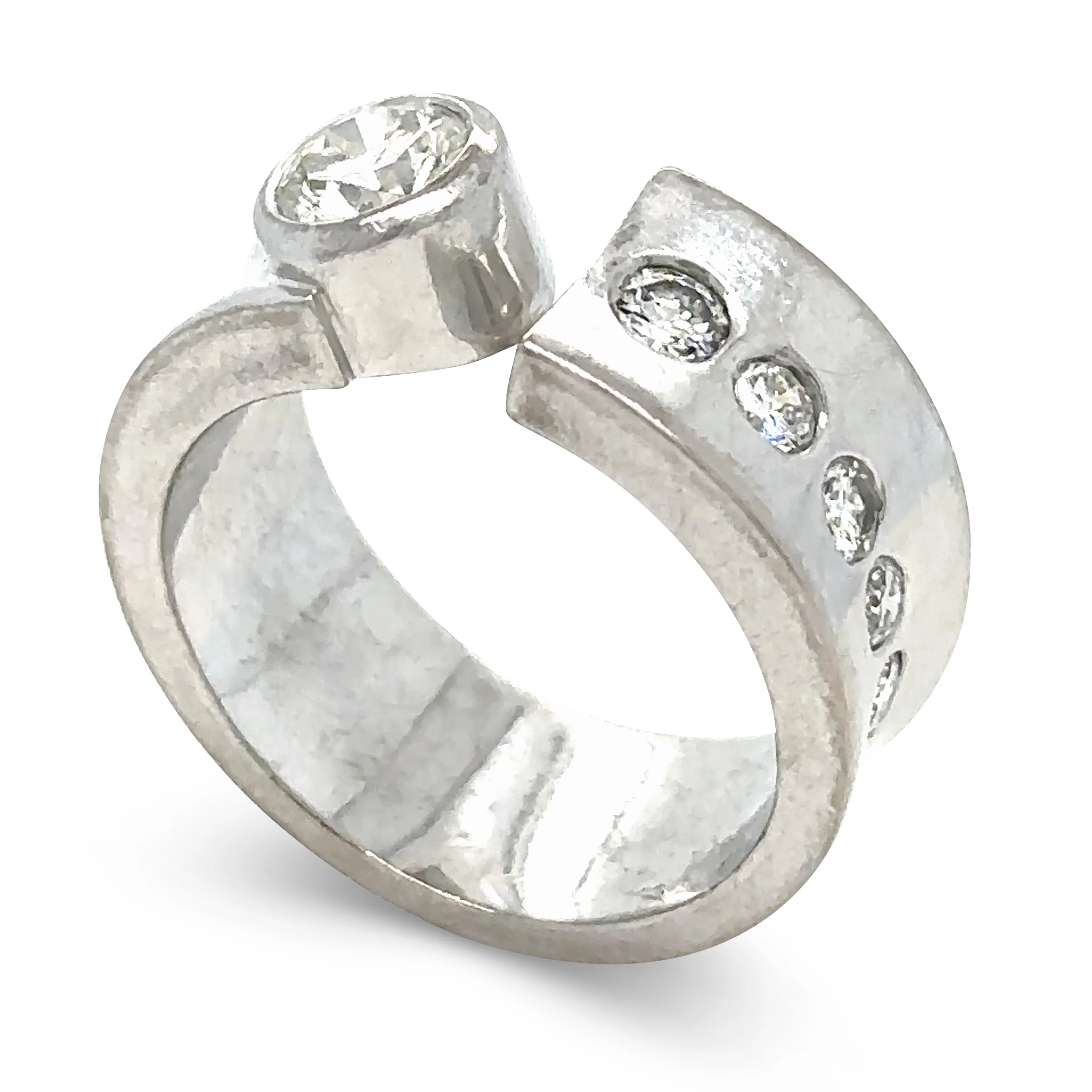 Bespoke Diamond Offset Ring 1.07ct - Image 5