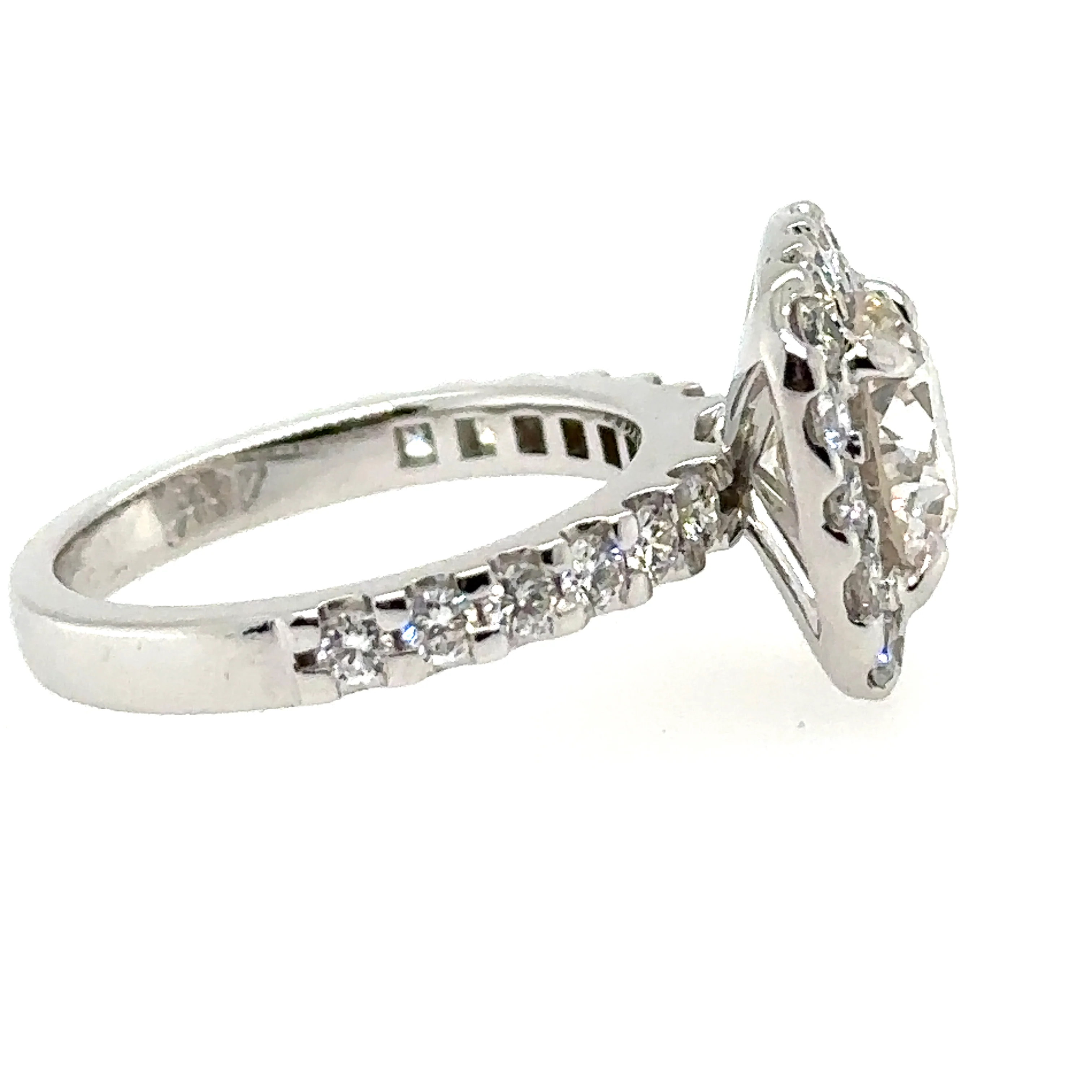 Bespoke Diamond Square Cluster Ring 2.84ct - Image 2