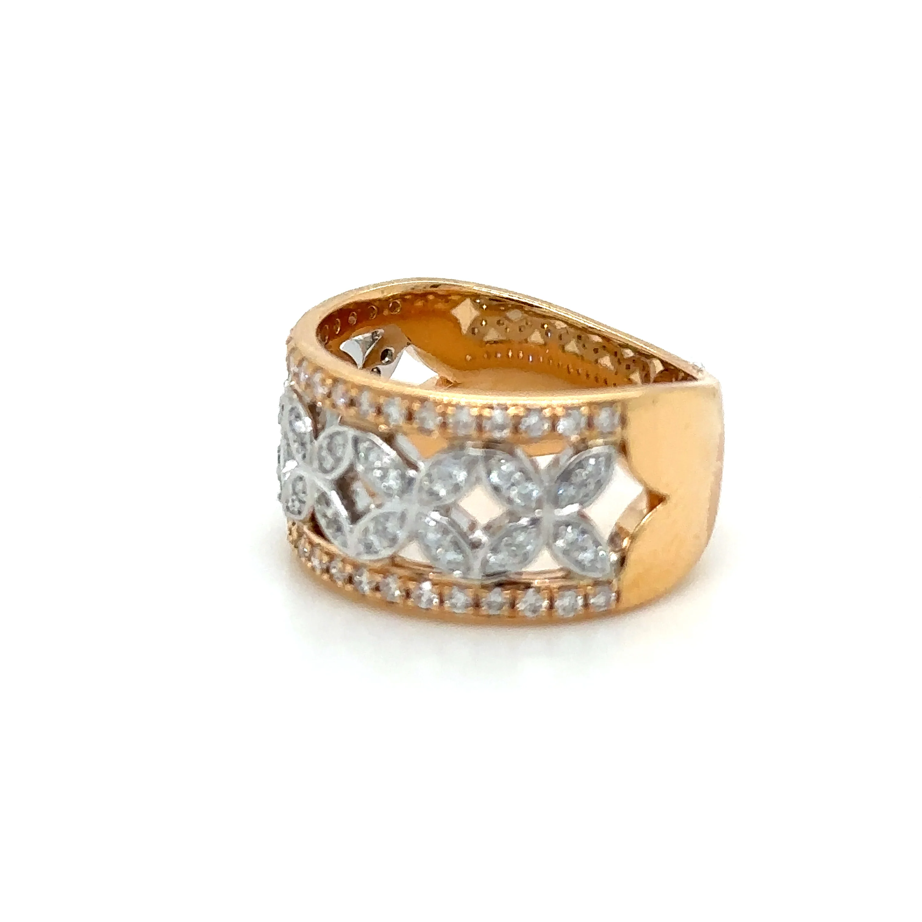 Bespoke Handmade Diamond Dress Ring 0.75ct - Image 4
