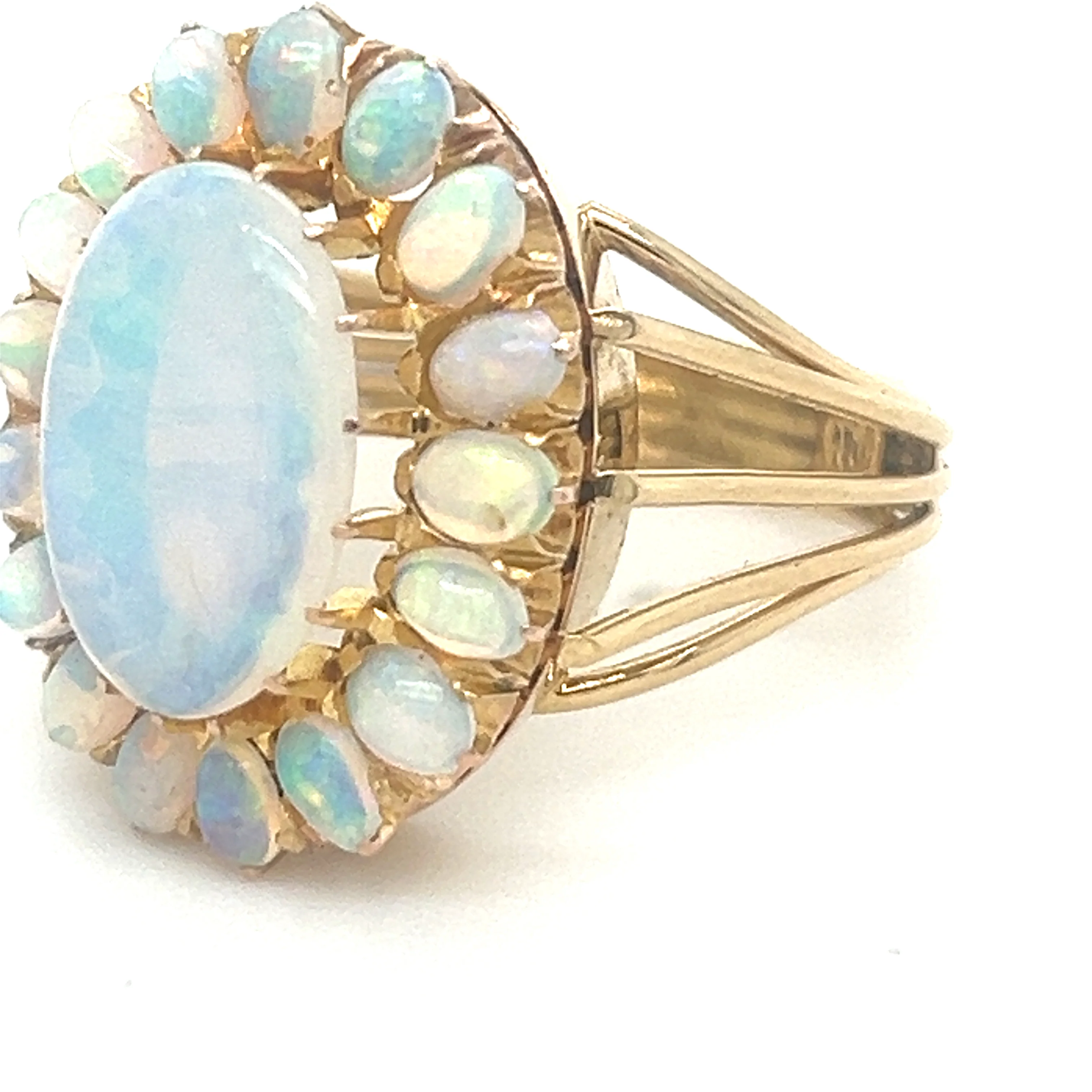 Bespoke Opal Cluster Ring 2.00ct - Image 5