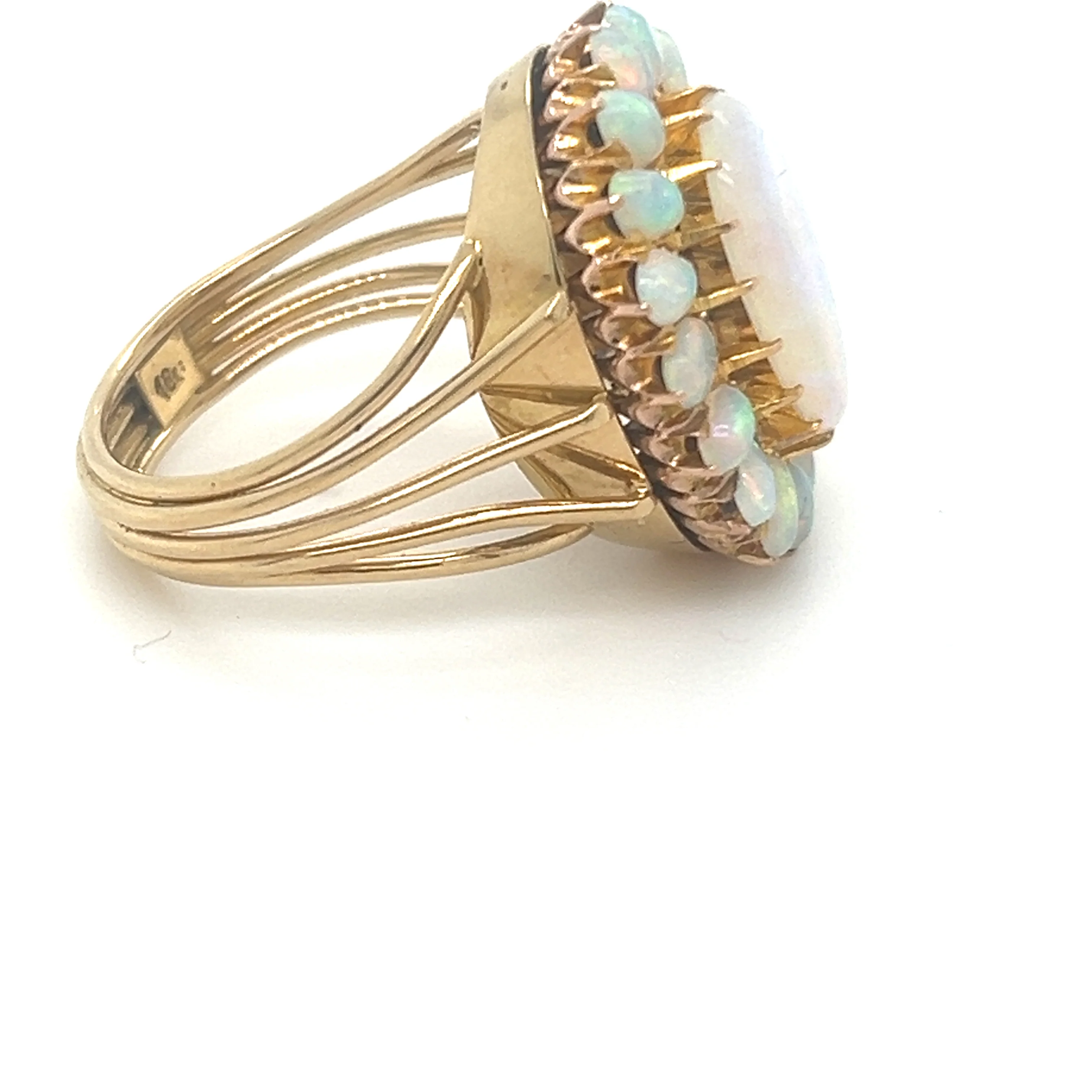 Bespoke Opal Cluster Ring 2.00ct - Image 7