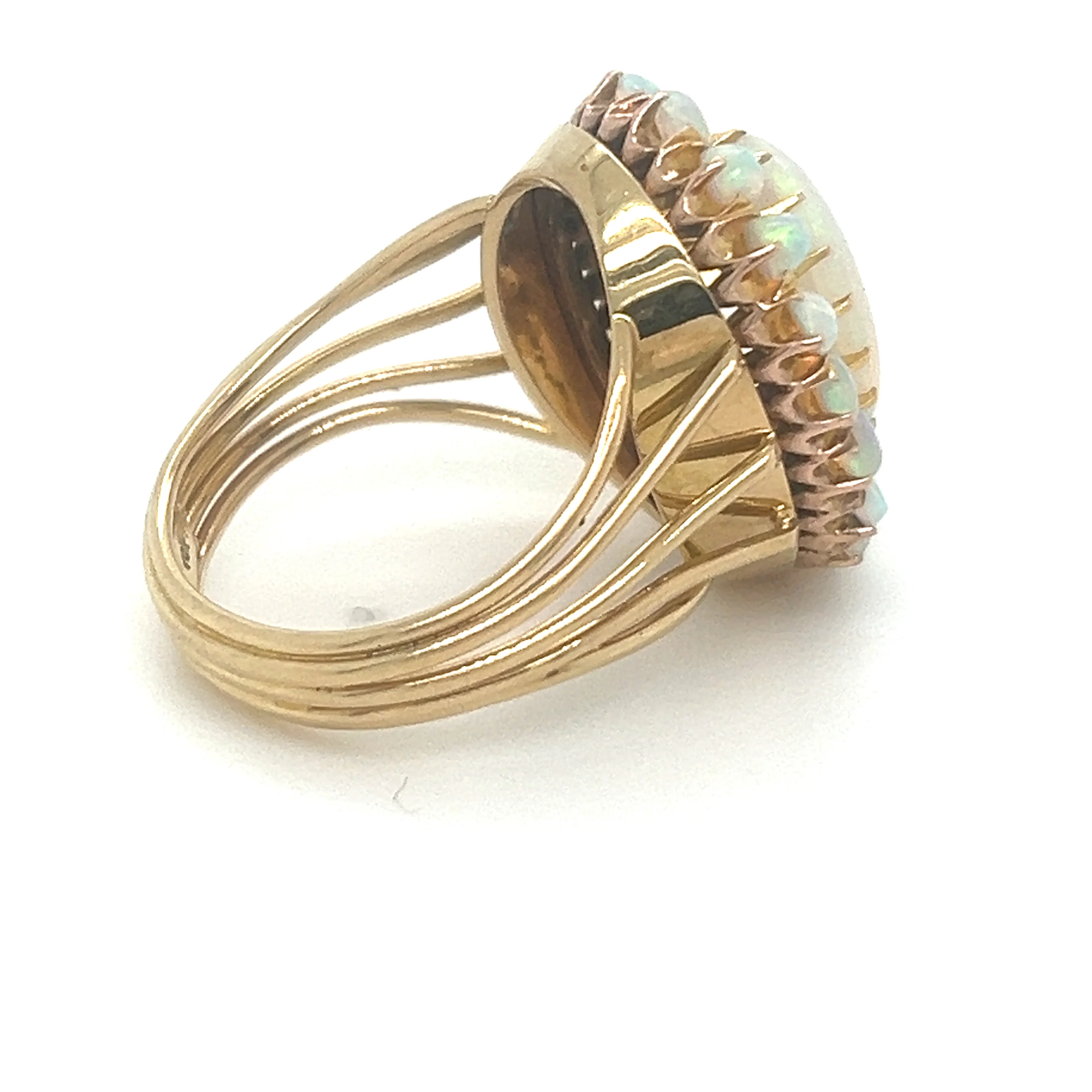 Bespoke Opal Cluster Ring 2.00ct - Image 8
