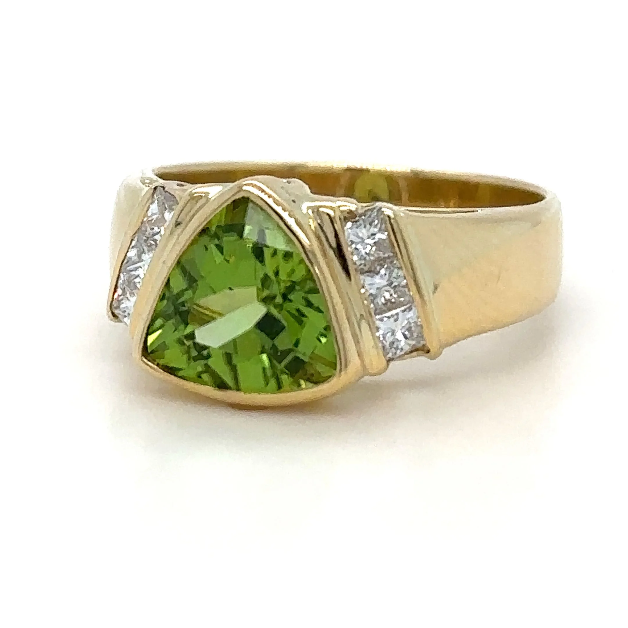 Bespoke Peridot & Diamond Ring 2.30ct - Image 2