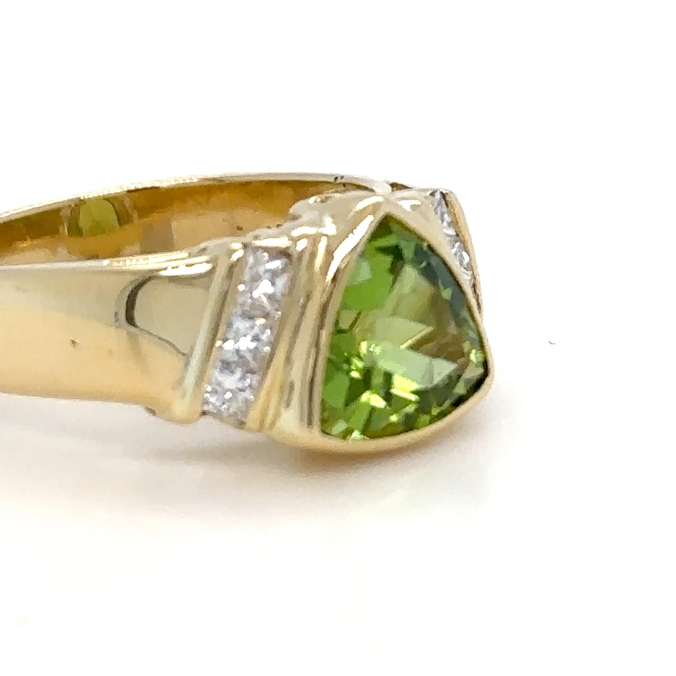 Bespoke Peridot & Diamond Ring 2.30ct - Image 3