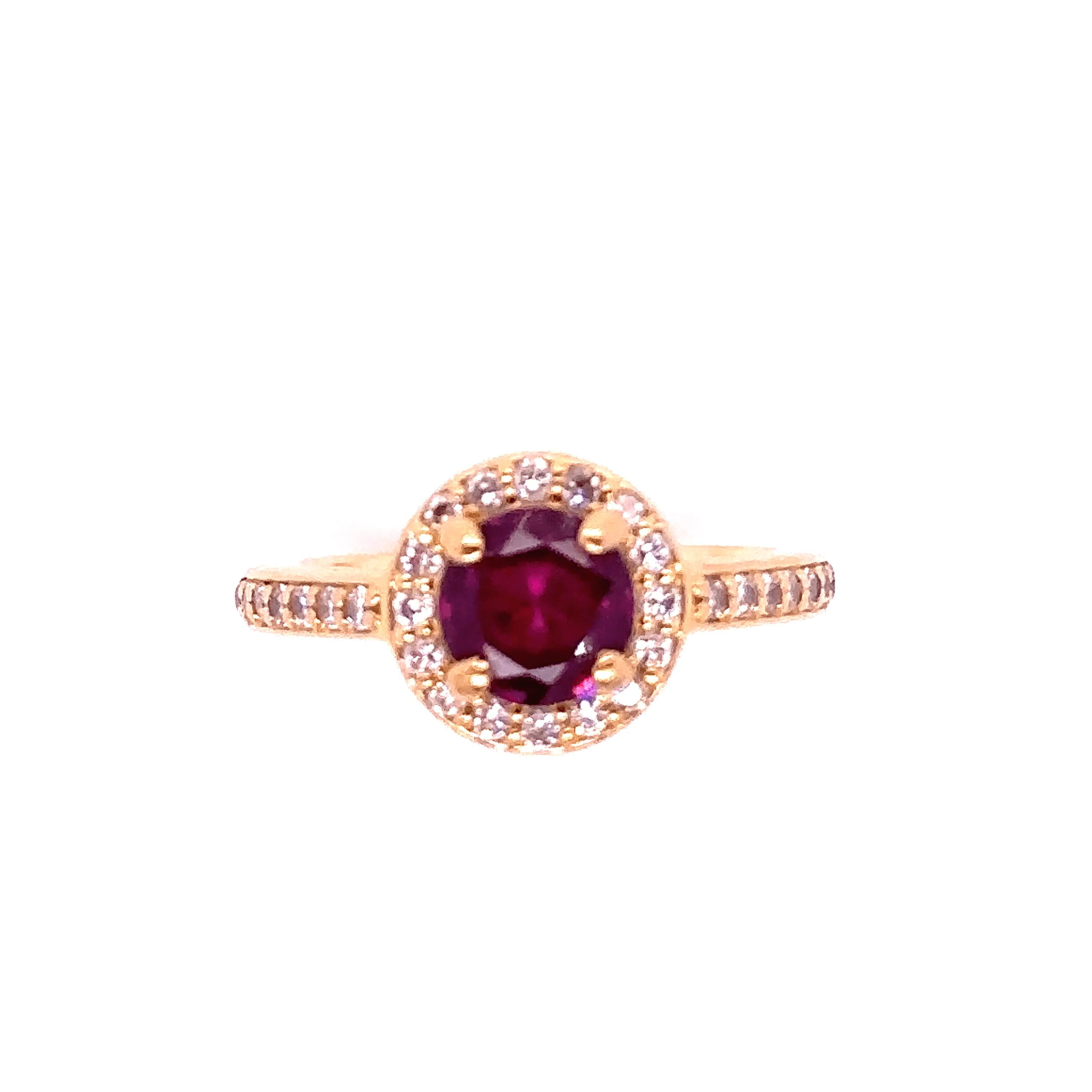 Bespoke Rhodolite Garnet and Diamond ring - Image 10