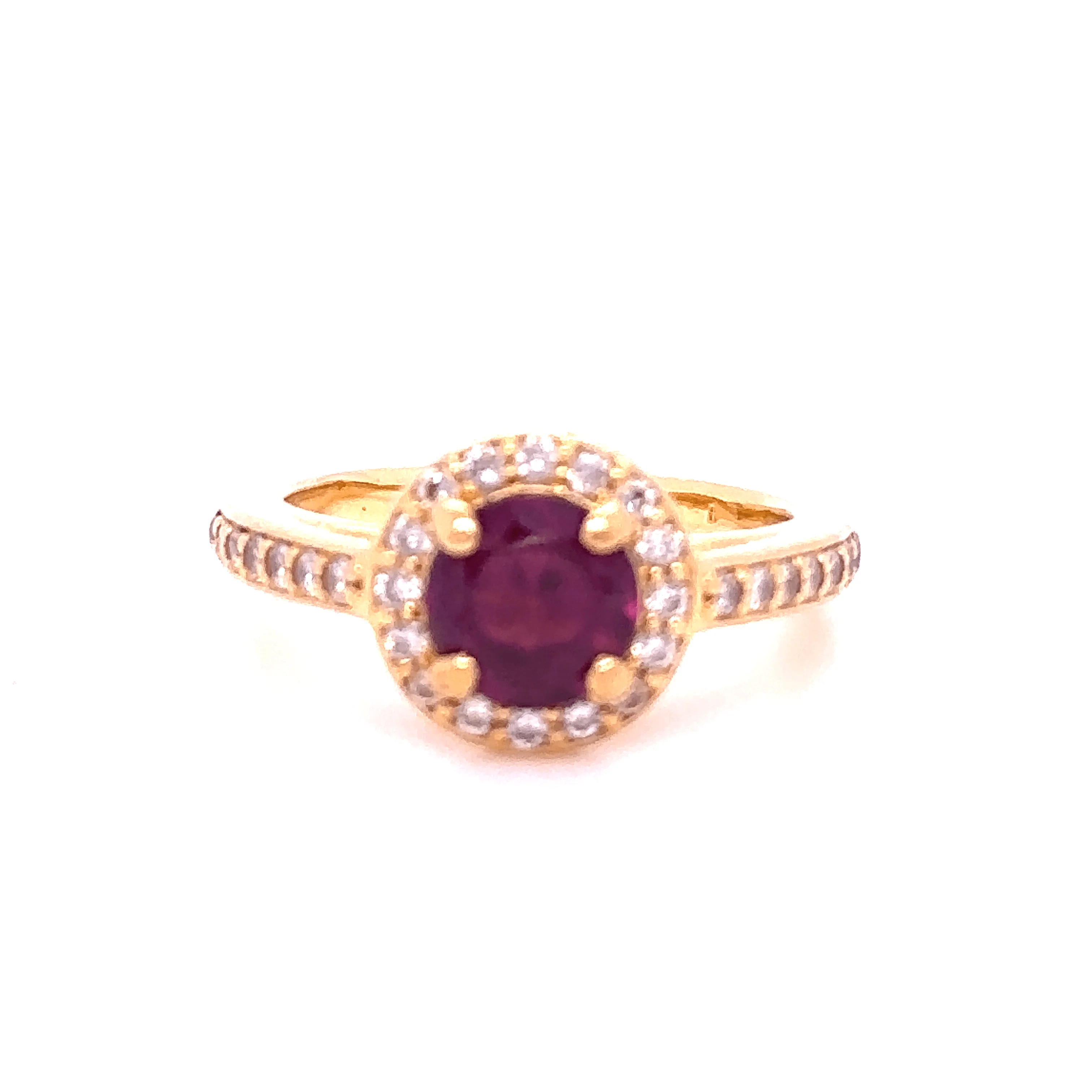 Bespoke Rhodolite Garnet and Diamond ring - Image 2