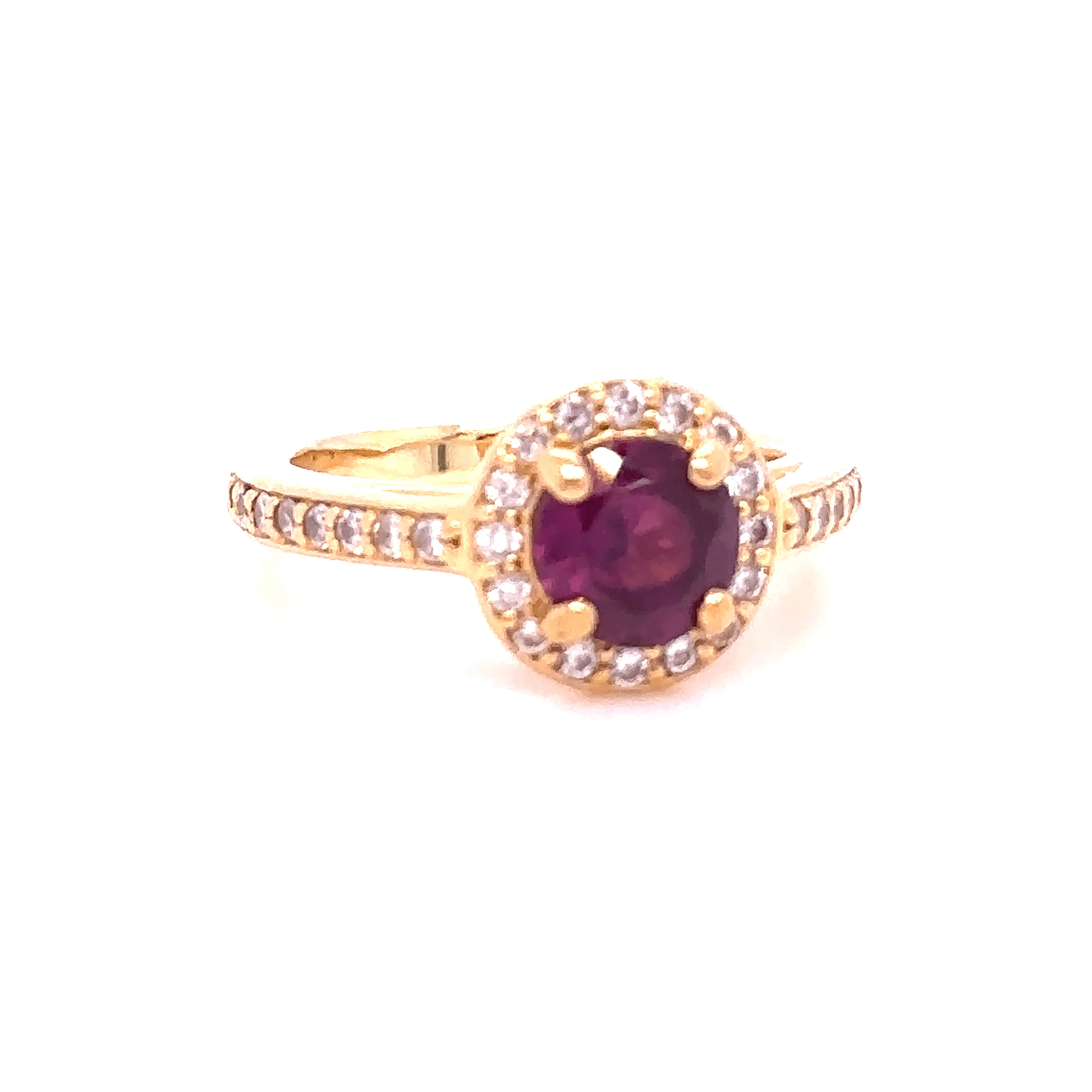 Bespoke Rhodolite Garnet and Diamond ring - Image 3
