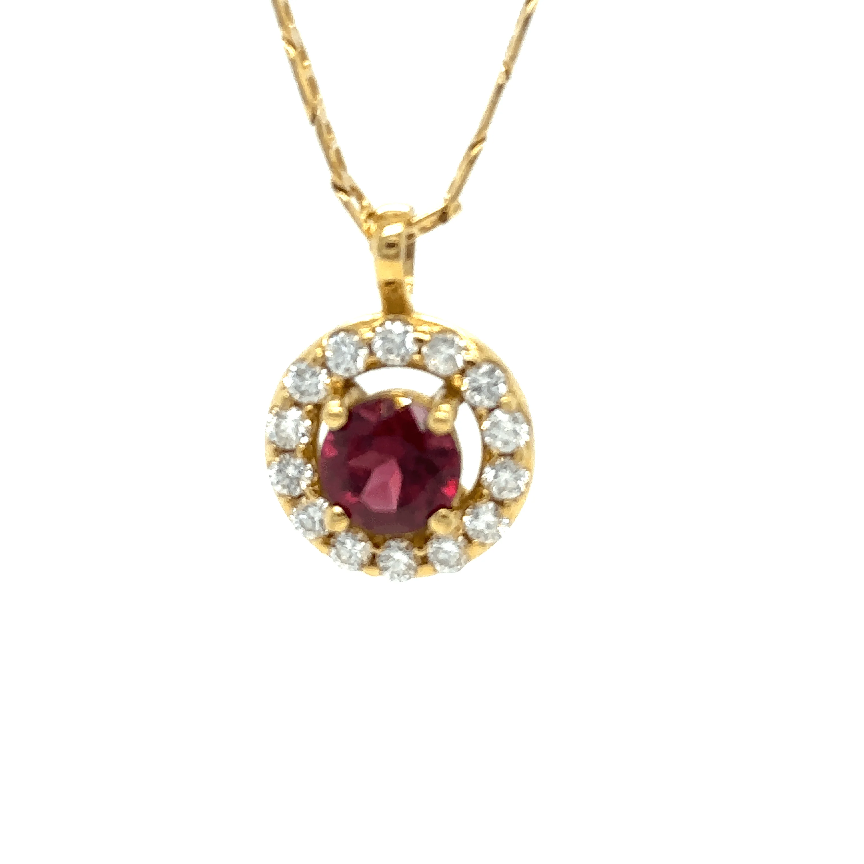 Bespoke Rhodolite Garnet Pendant - Image 9