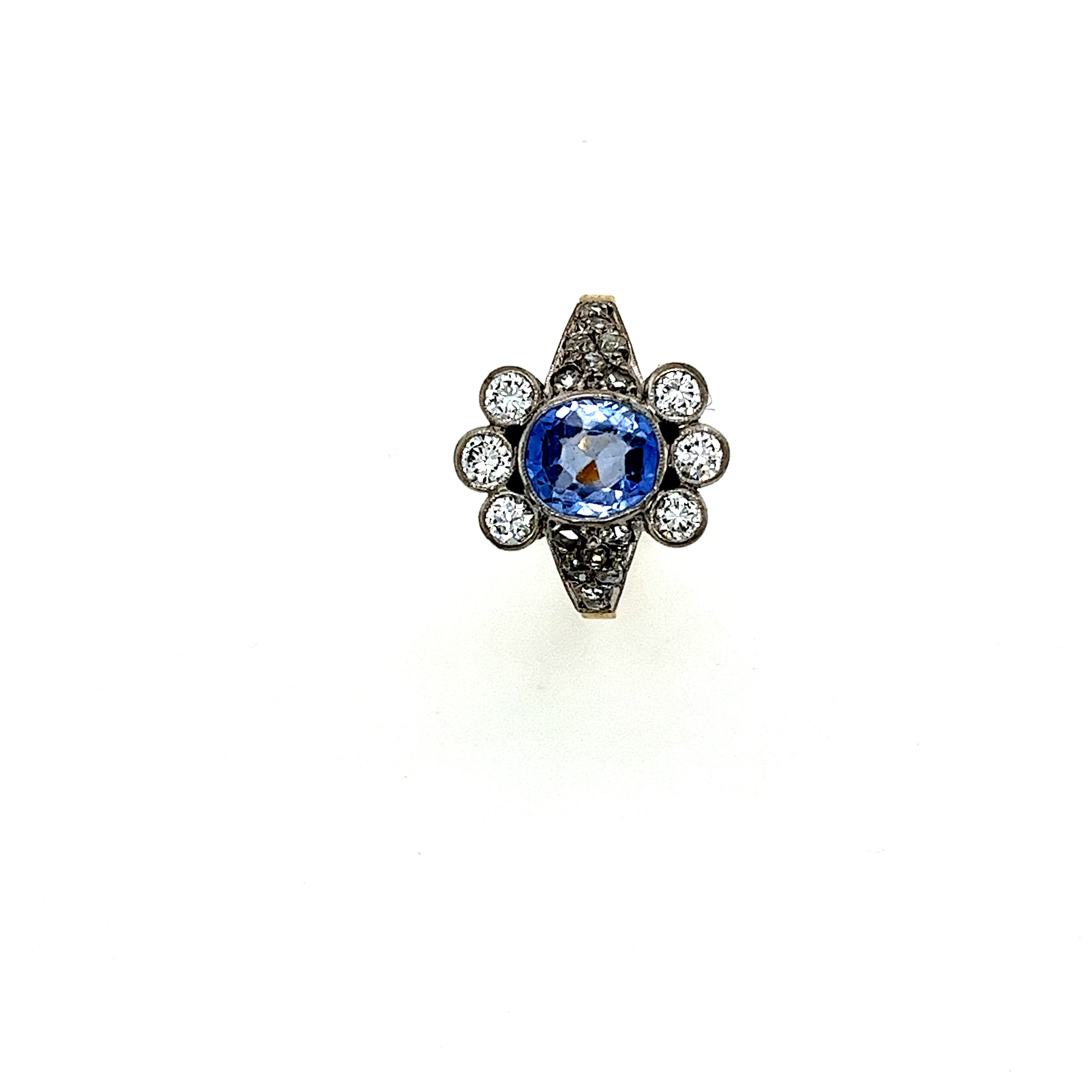 Bespoke Sapphire And Diamond Cluster Ring 2.42ct - Image 3