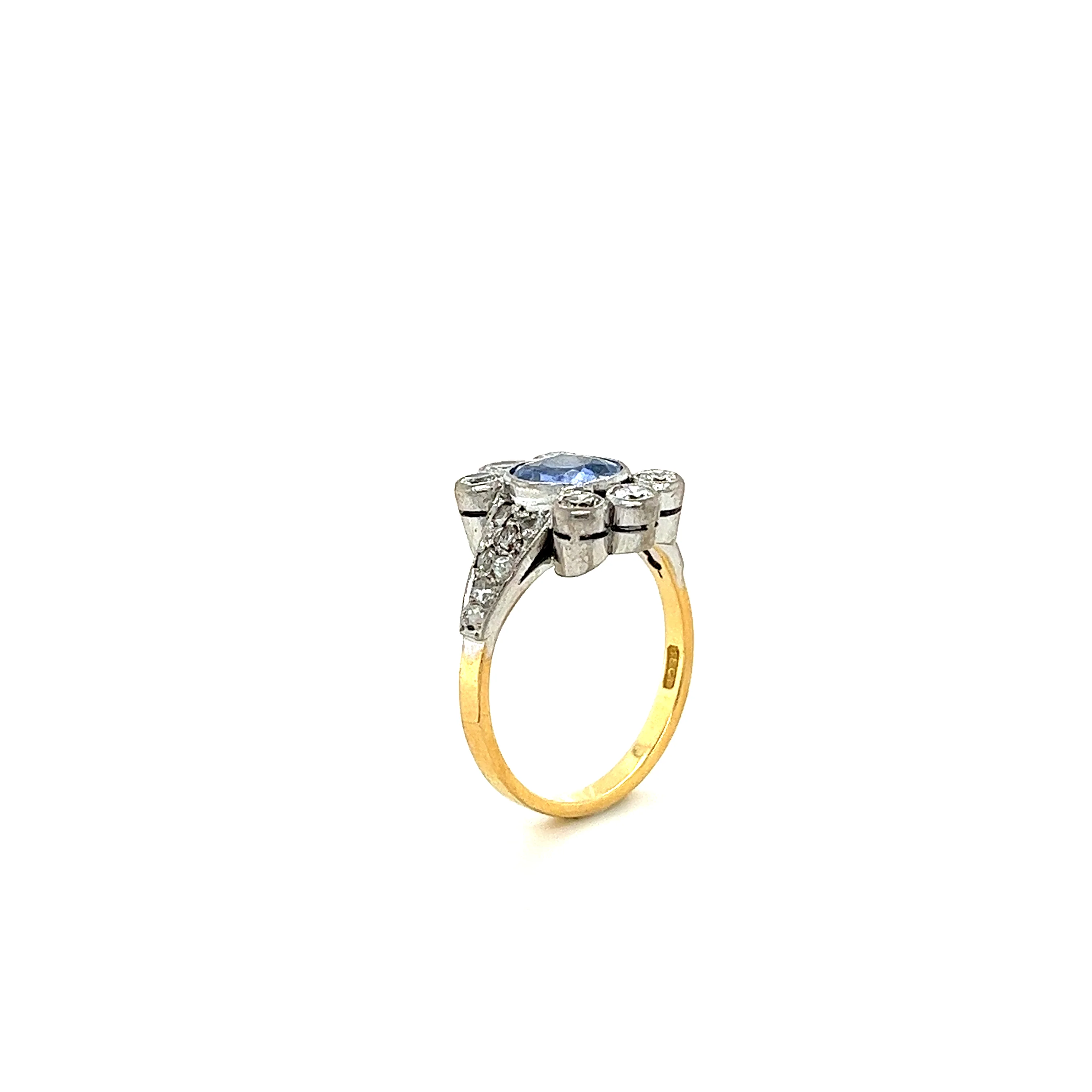 Bespoke Sapphire And Diamond Cluster Ring 2.42ct - Image 4