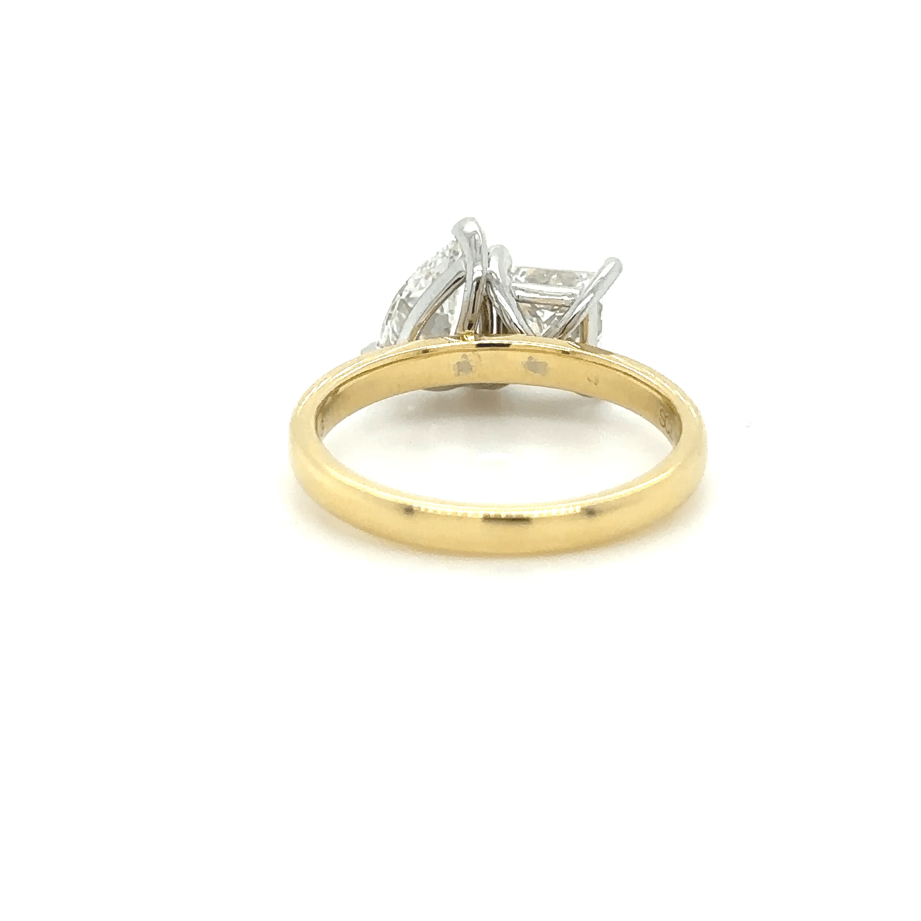 Bespoke Yellow & White Gold Engagement ring 2.0ct - Image 6