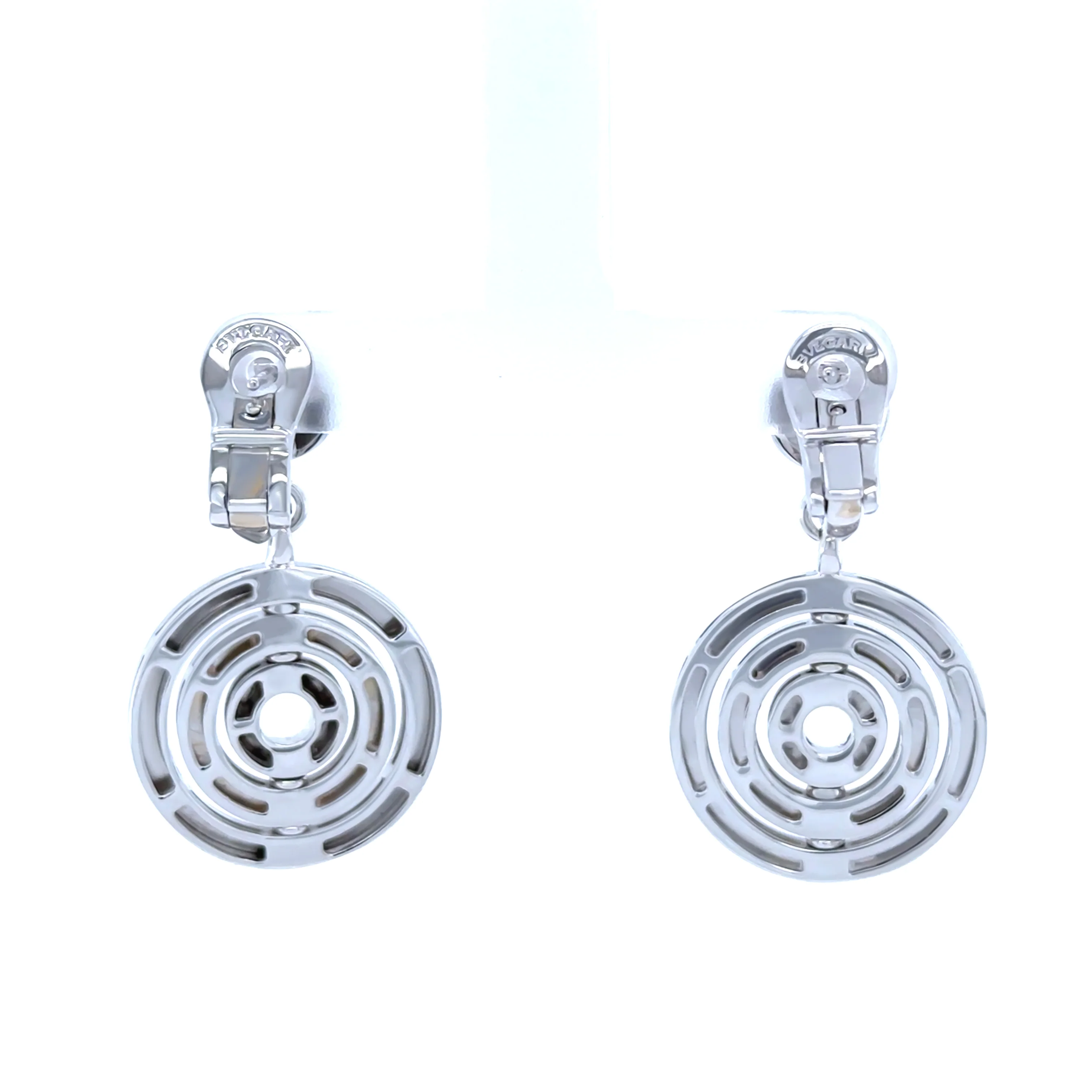 Bvlgari 18ct White Gold Astrale Earrings 21.43g - Image 2