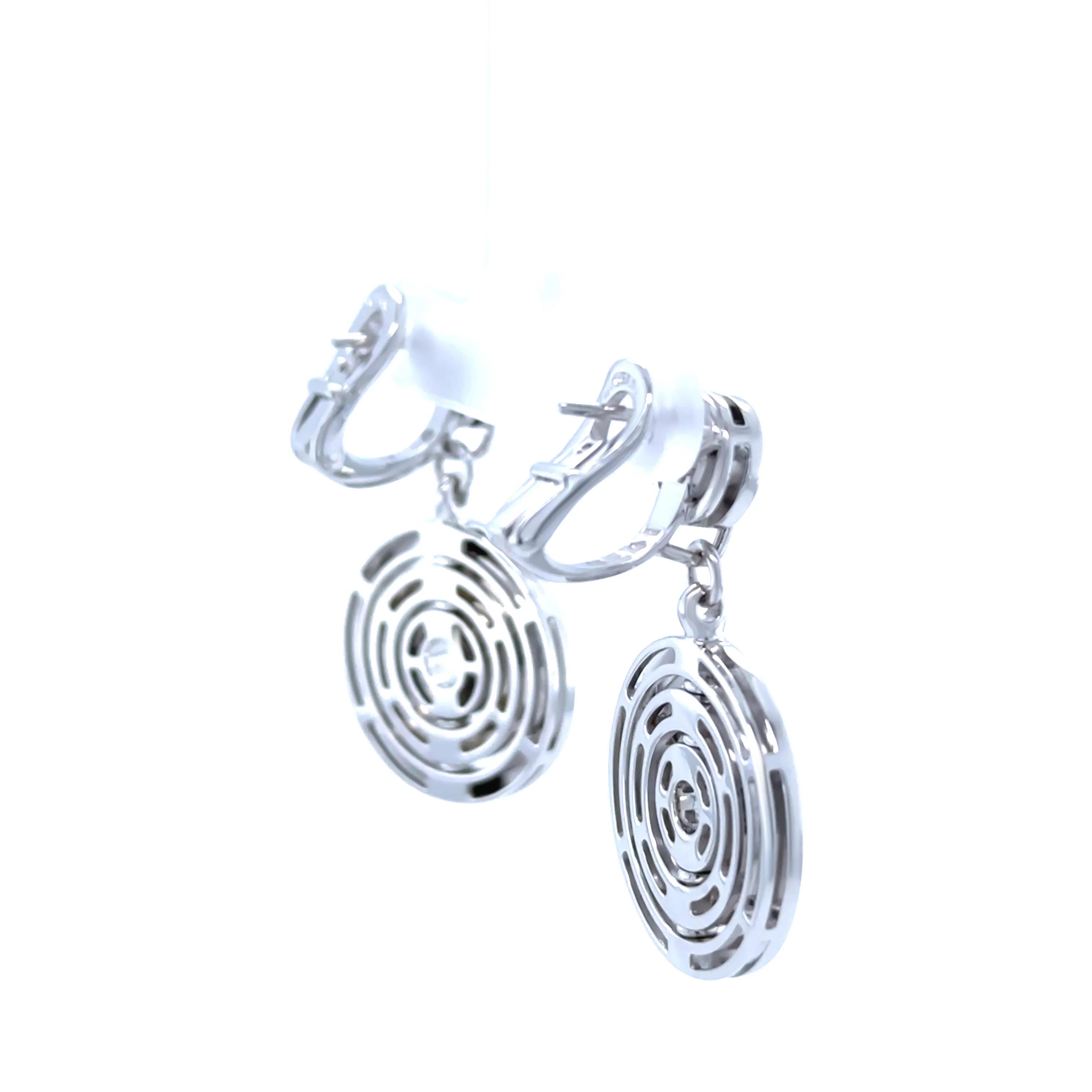 Bvlgari 18ct White Gold Astrale Earrings 21.43g - Image 4