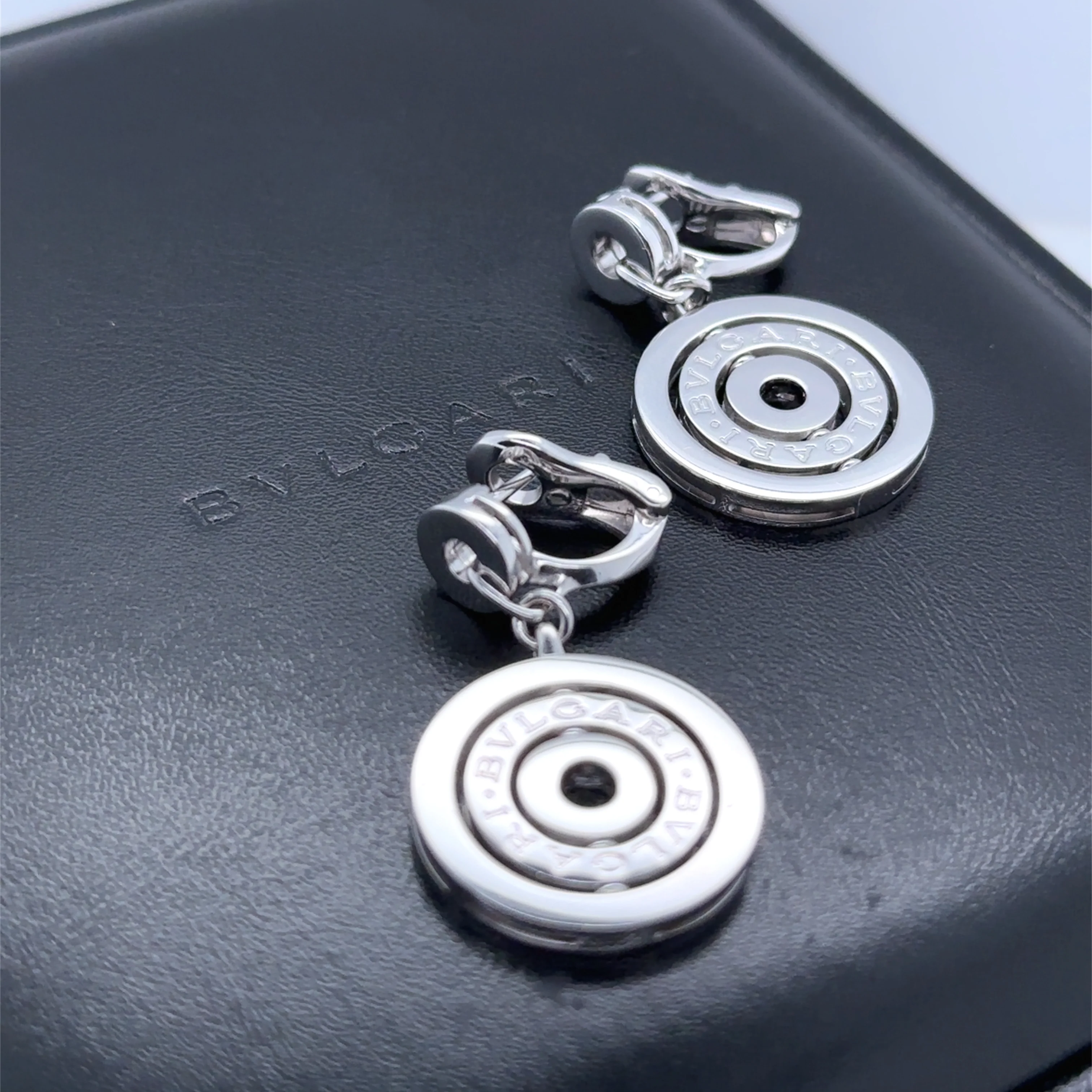 Bvlgari 18ct White Gold Astrale Earrings 21.43g - Image 7