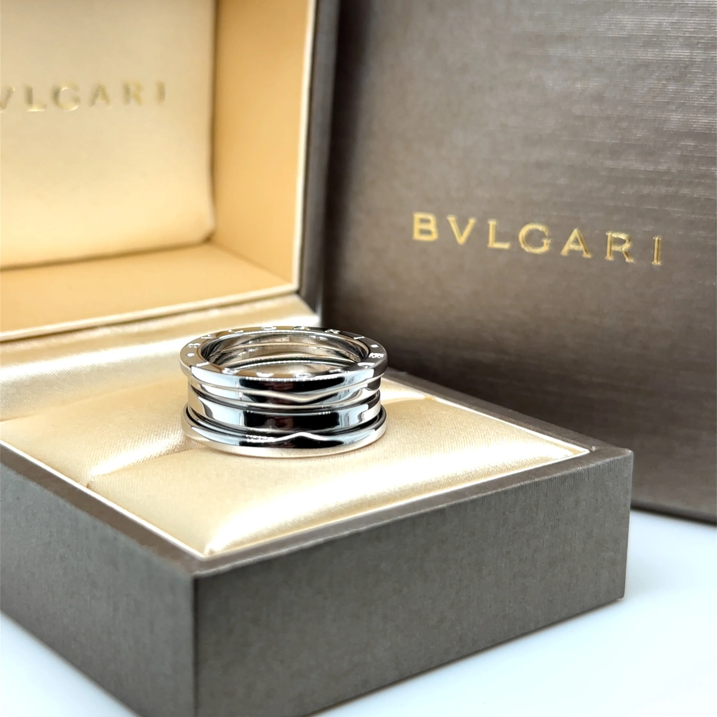 Bvlgari 18ct White Gold B.Zero1 3 Band Ring 10.61g - Image 7