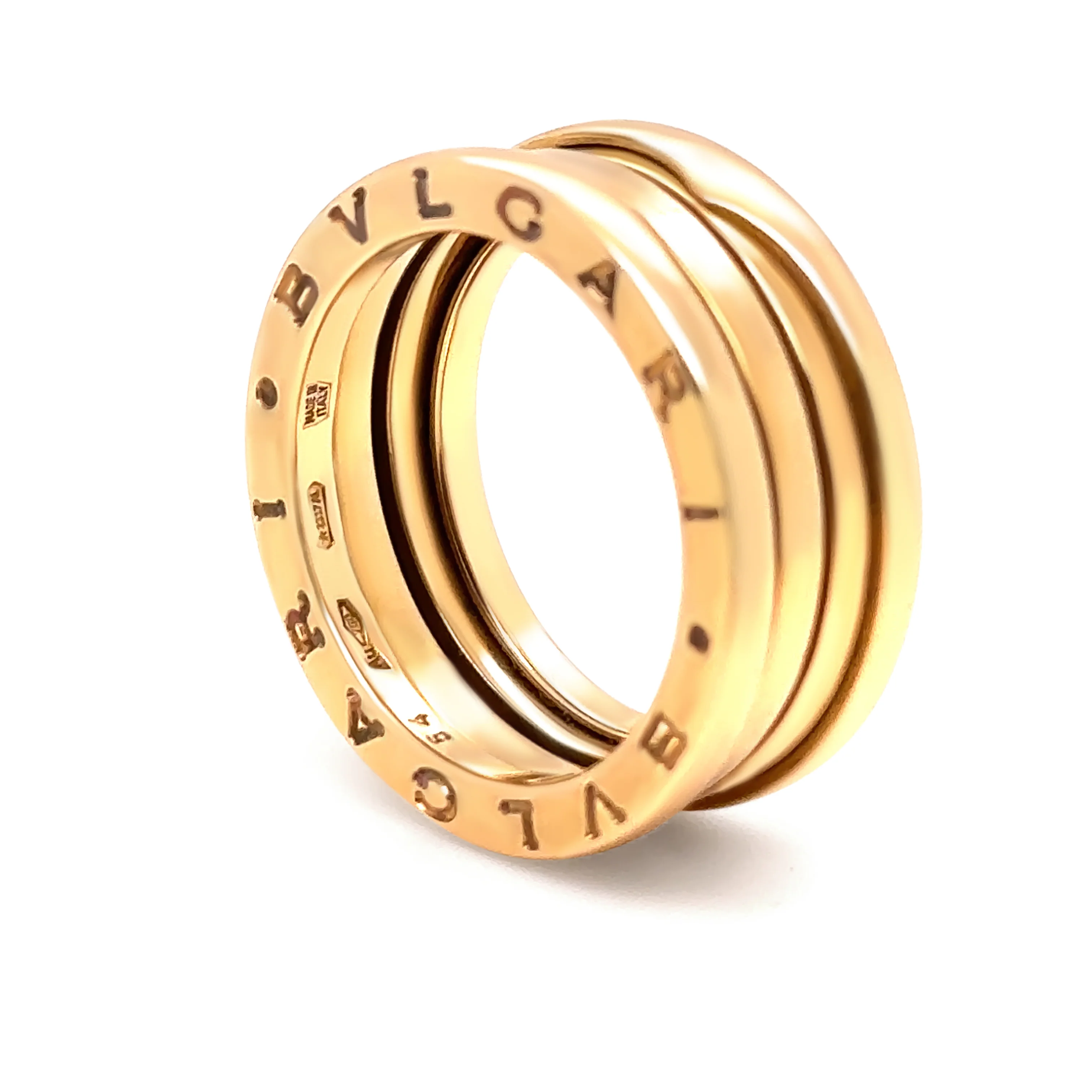 Bvlgari 18ct Yellow Gold B.Zero1 3-Band Ring 9.88g - Image 2