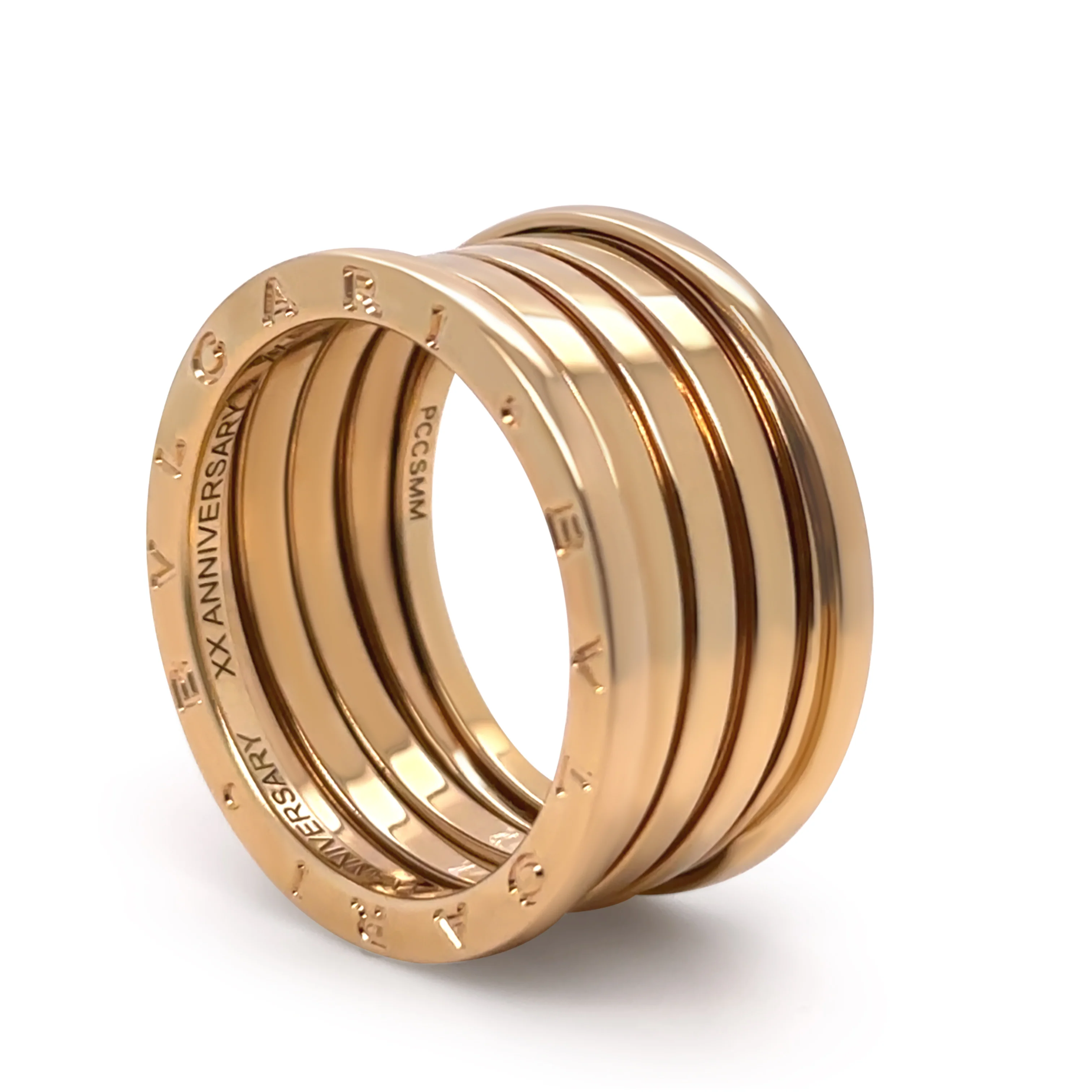 Bvlgari 18ct Yellow Gold B.Zero1 XX Anniversary Five-Band Ring 15.1g - Image 2